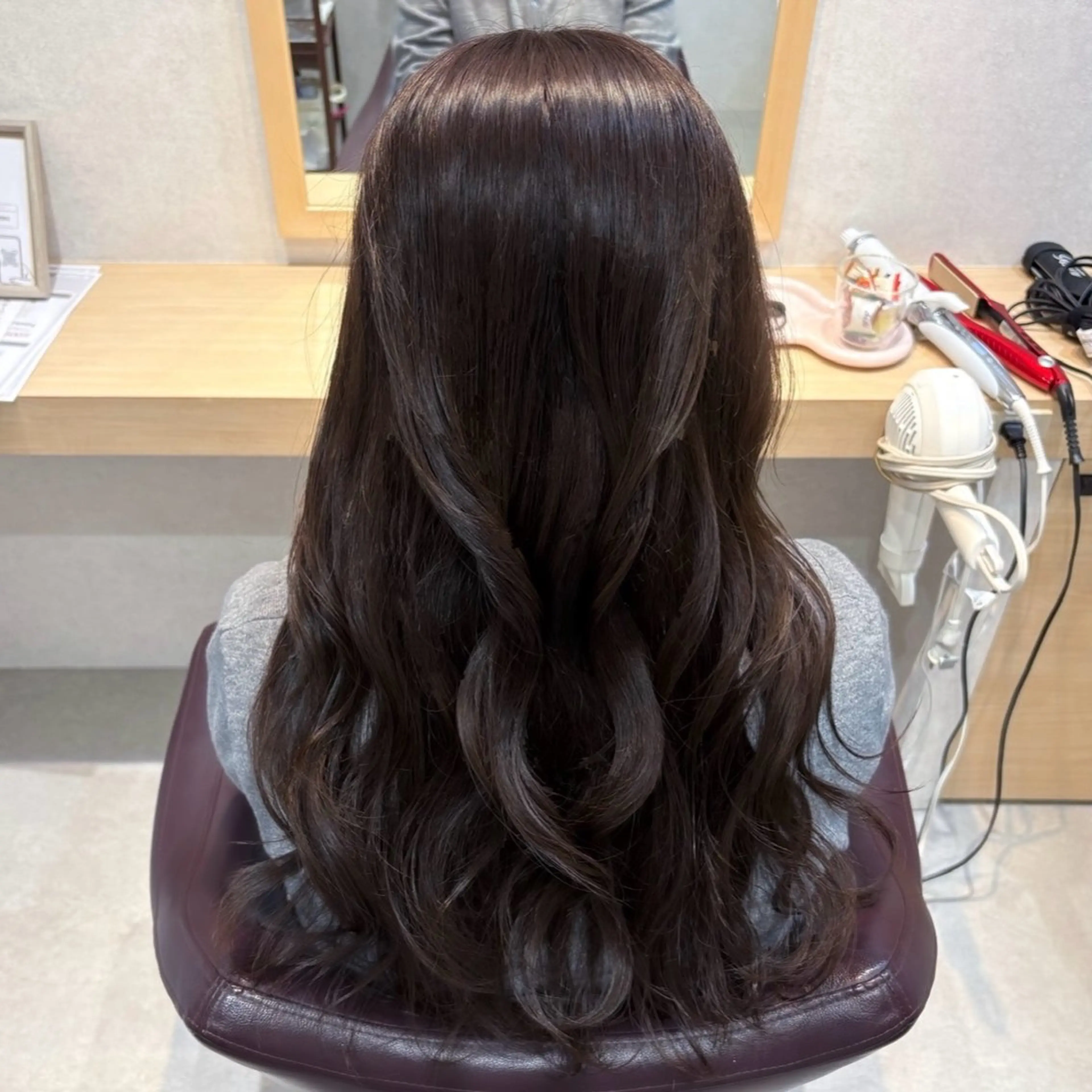 ロング カラー パーマ 透明感/チョコカラー 💍TAMA💍のヘアスタイル