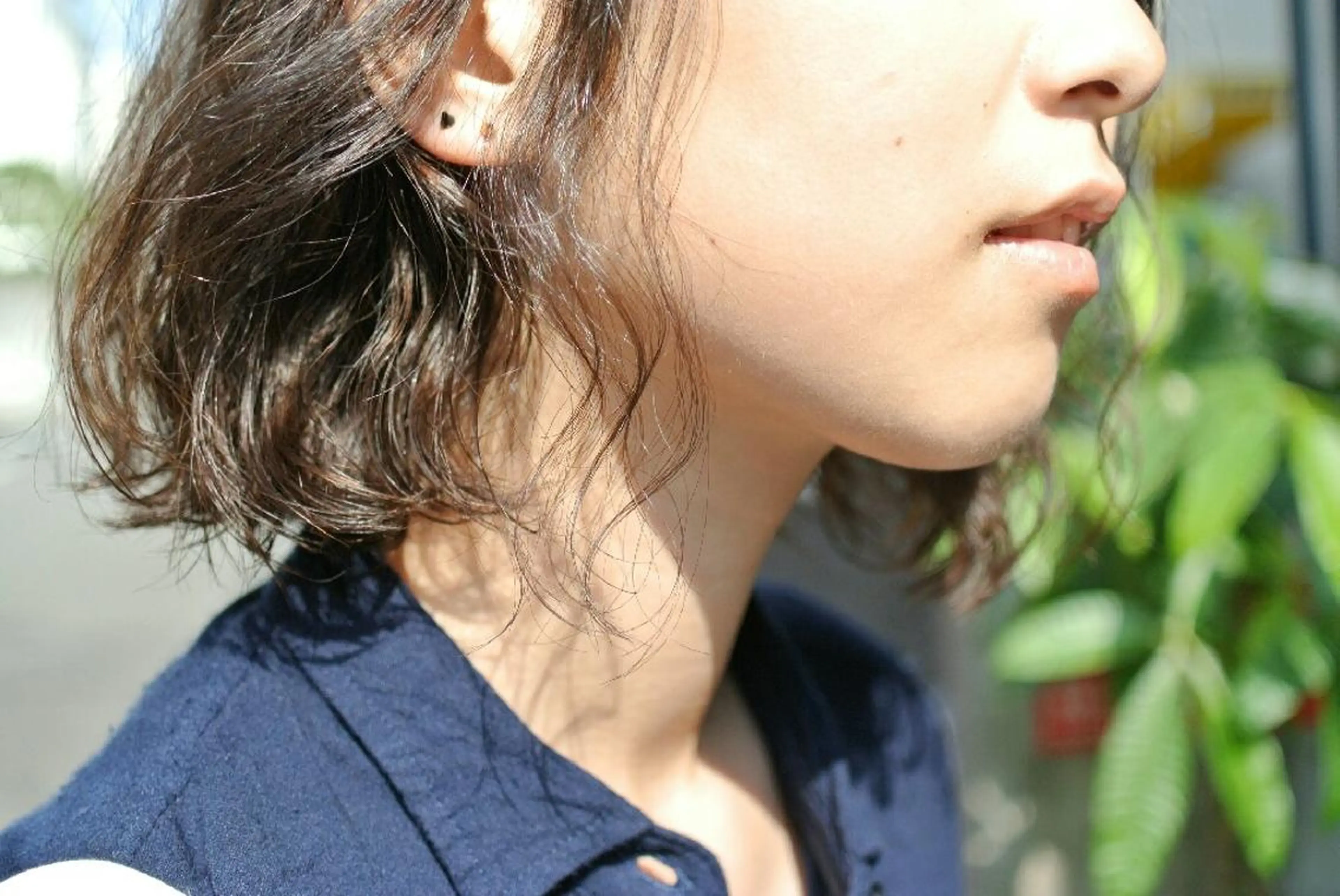 ミディアム ショート パーマ セミロング ミディアムパーマ セミロングパーマ 樋口 千尋のヘアスタイル