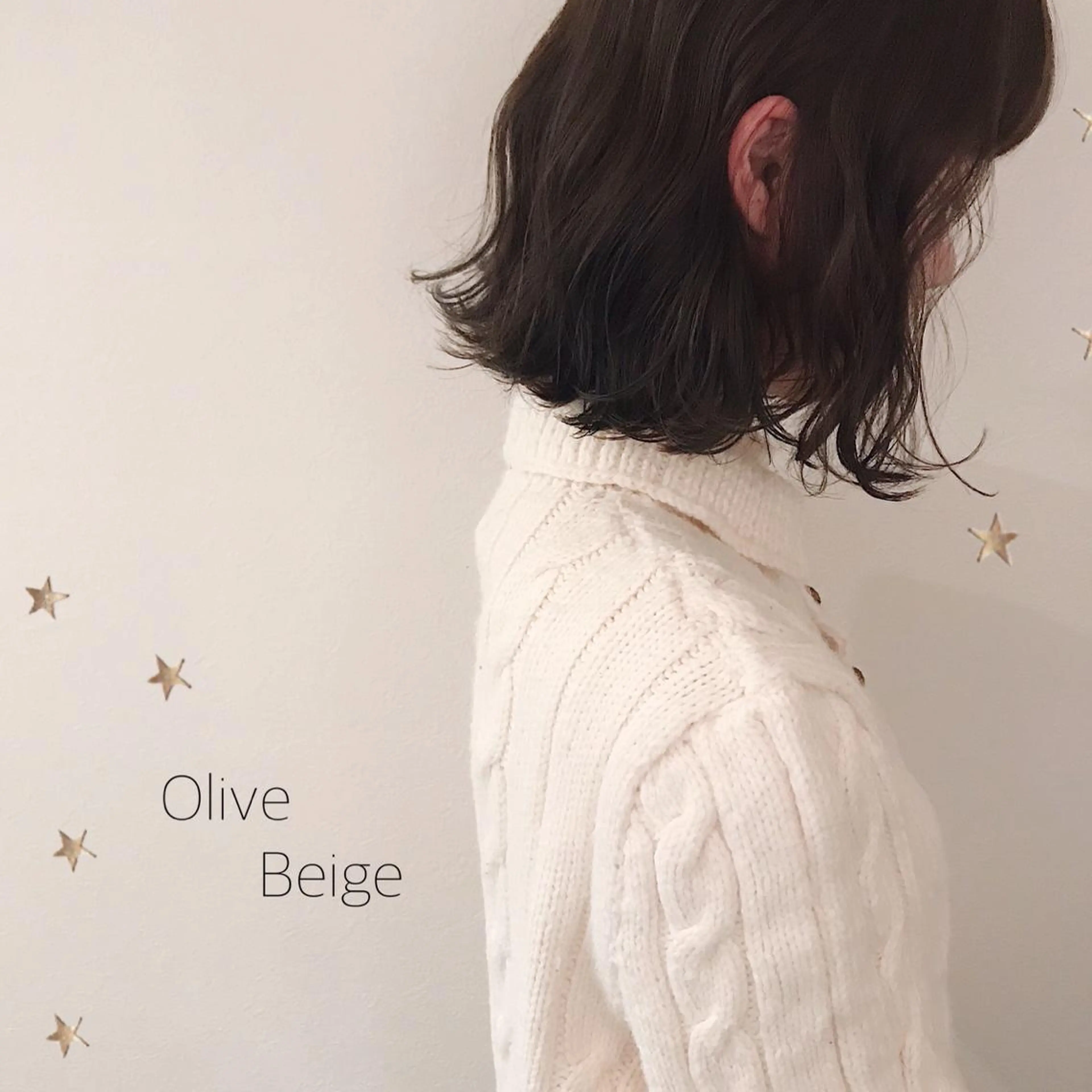 ミディアム カラー カット ヘアカラー 市川 千夏のヘアスタイル