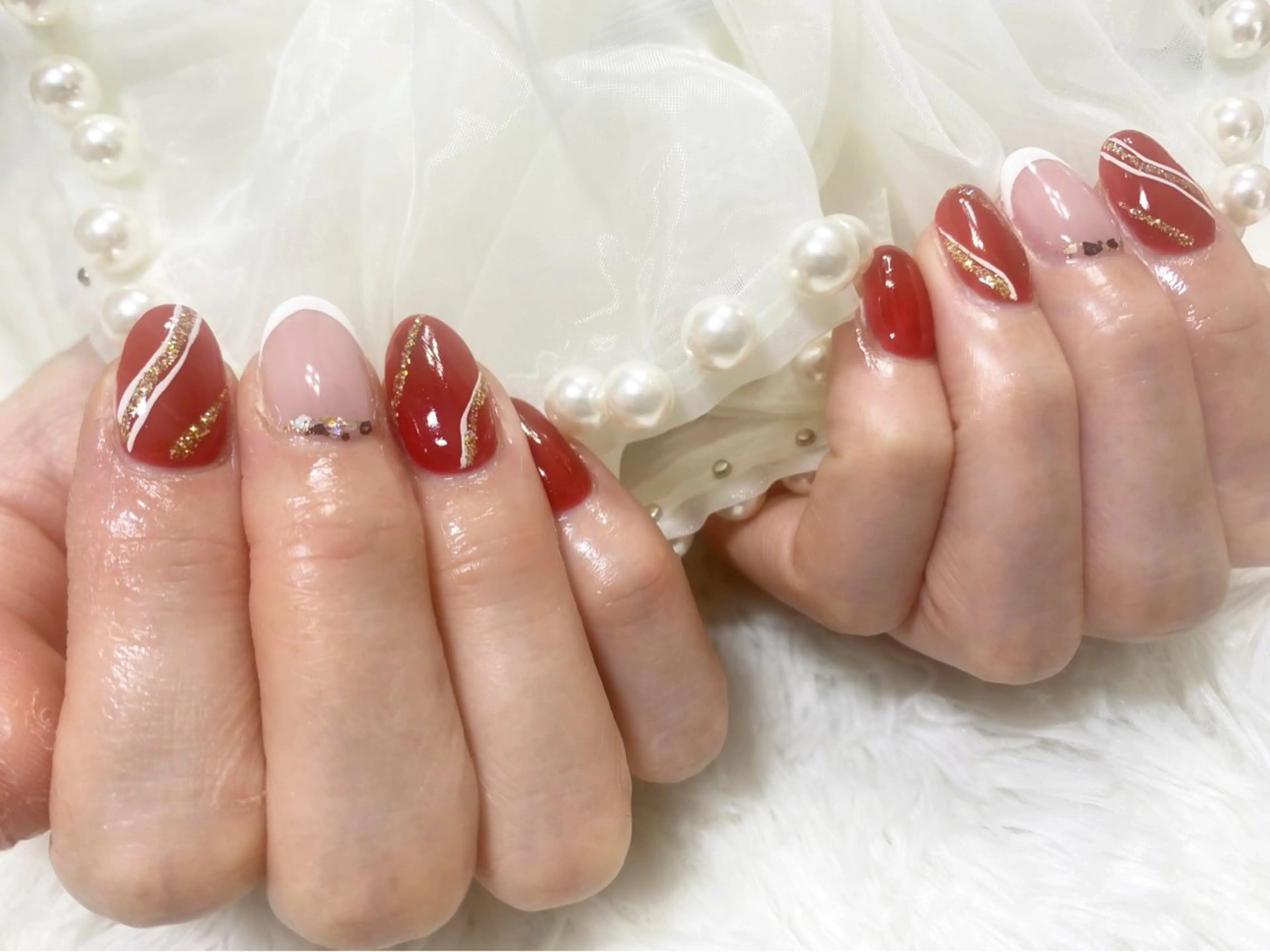 ネイル 持ち込み 冬ネイル ハンドネイル ネイルサロン nail_upのネイルデザイン