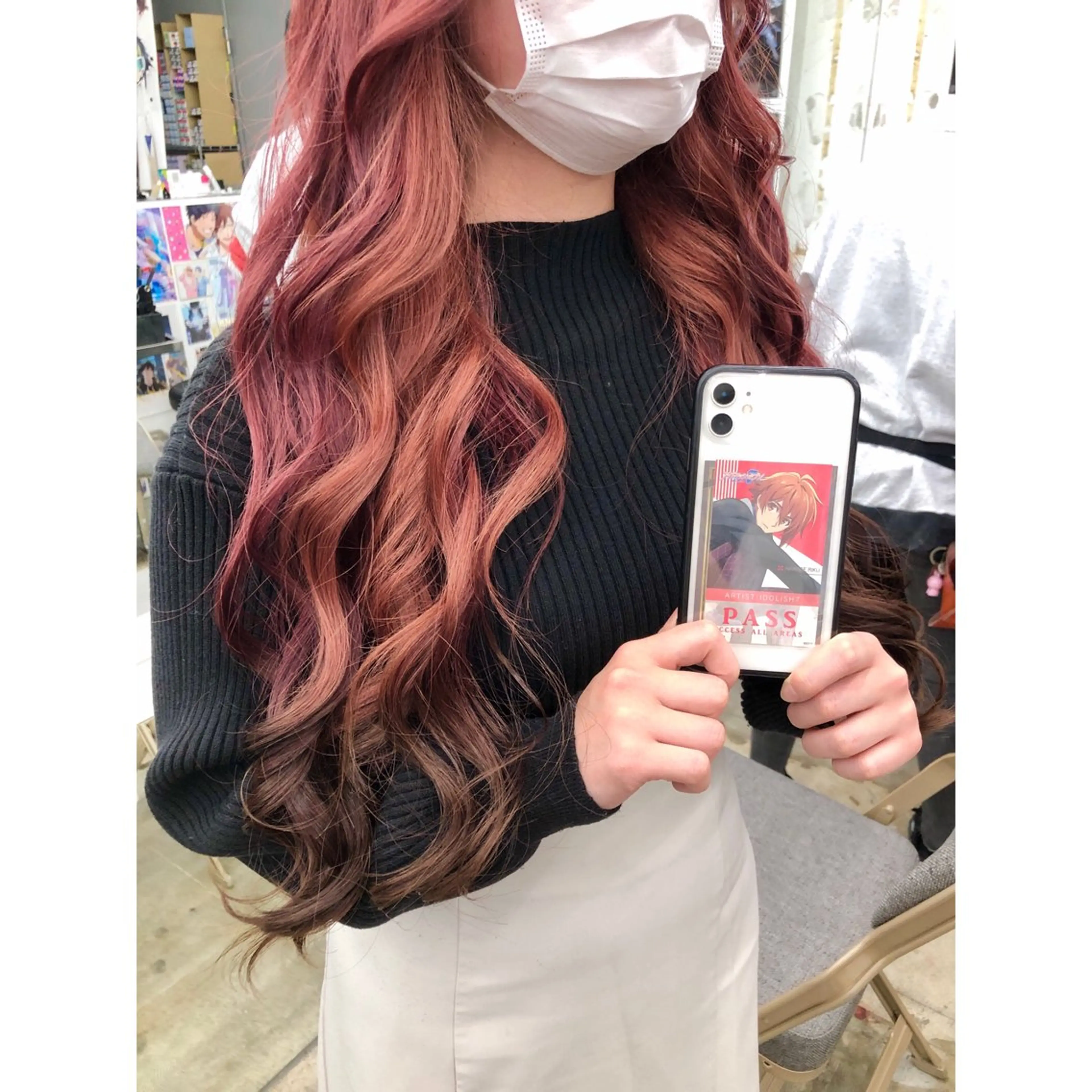 ロング カラー ブリーチ ブラウンカラー ケアブリーチ ダークブラウン インナーカラー 推しカラー✨ オタク美容師ユウカのヘアスタイル