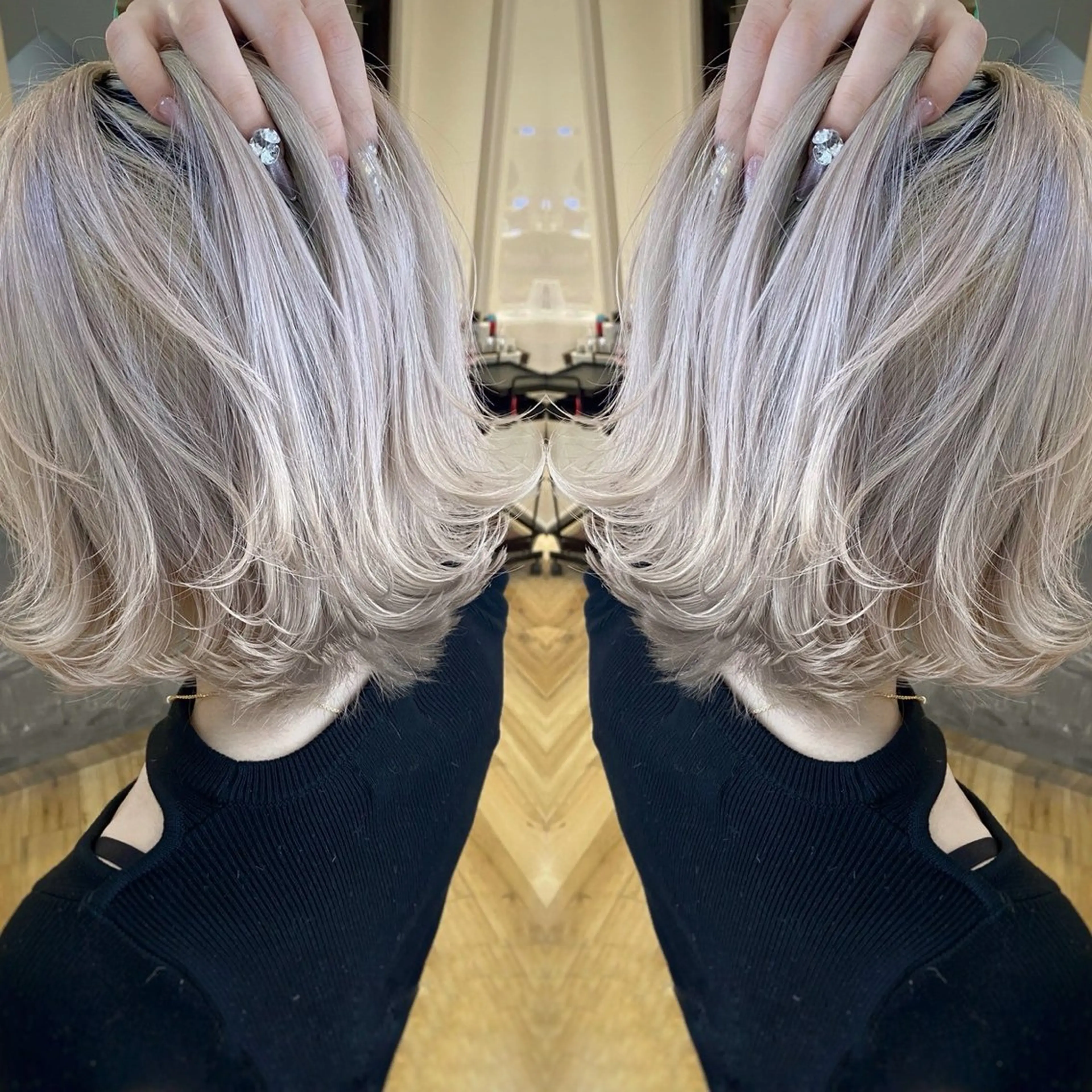 ミディアム カラー AVANCE泉大津店 加茂瑞希のヘアスタイル