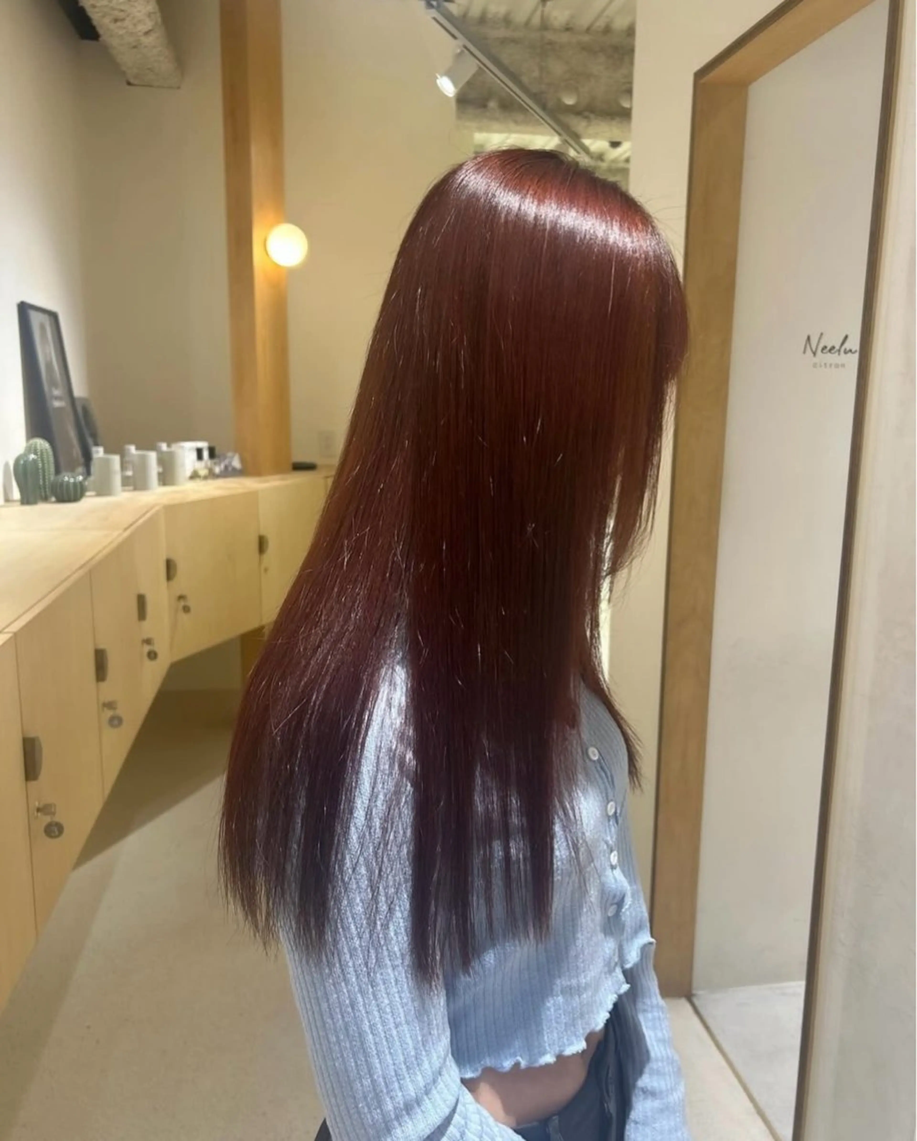 パーマ 縮毛矯正 藤原 美羽のヘアスタイル