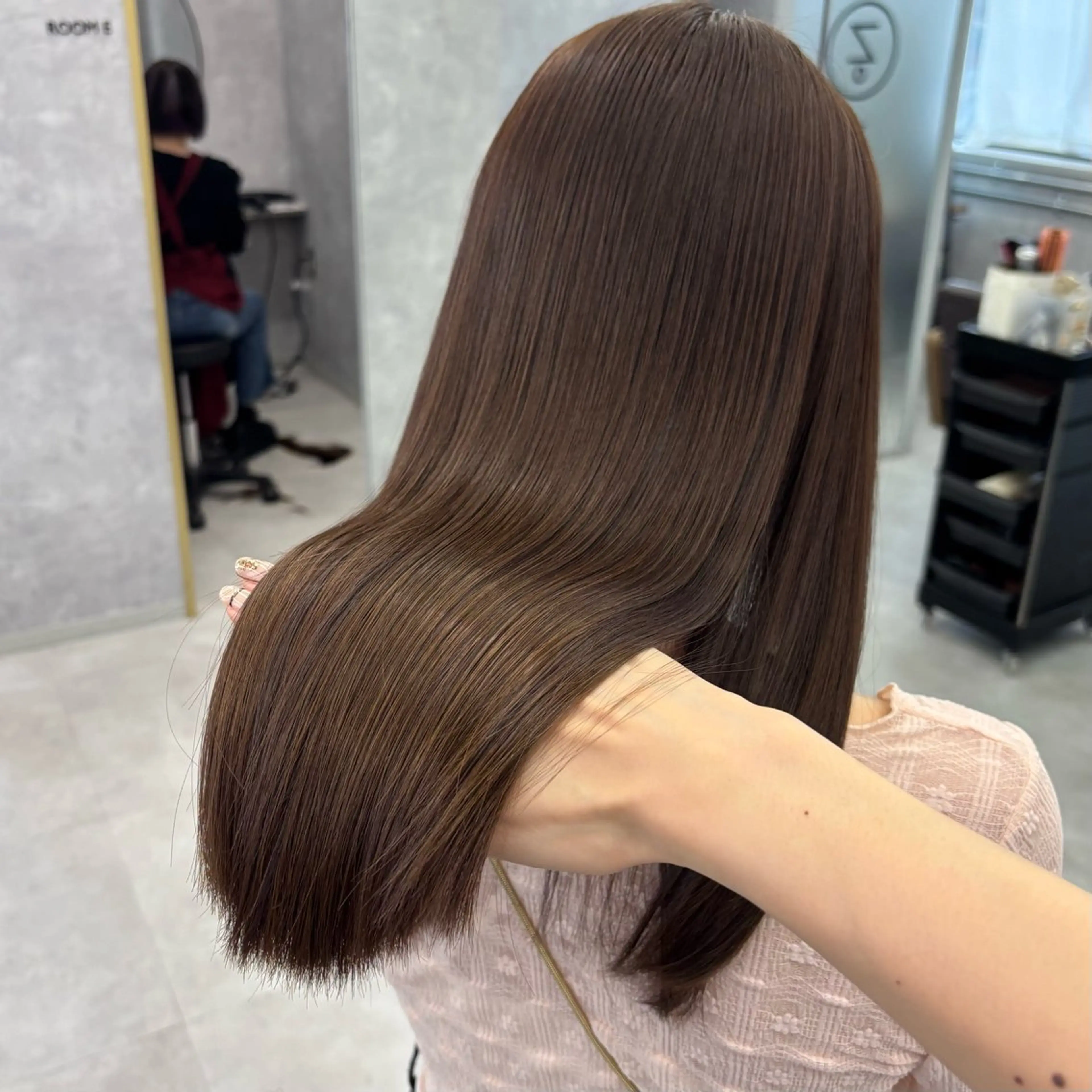 セミロング カラー カット ヘアカラー トリートメント NUMBER_ ユイナのヘアスタイル