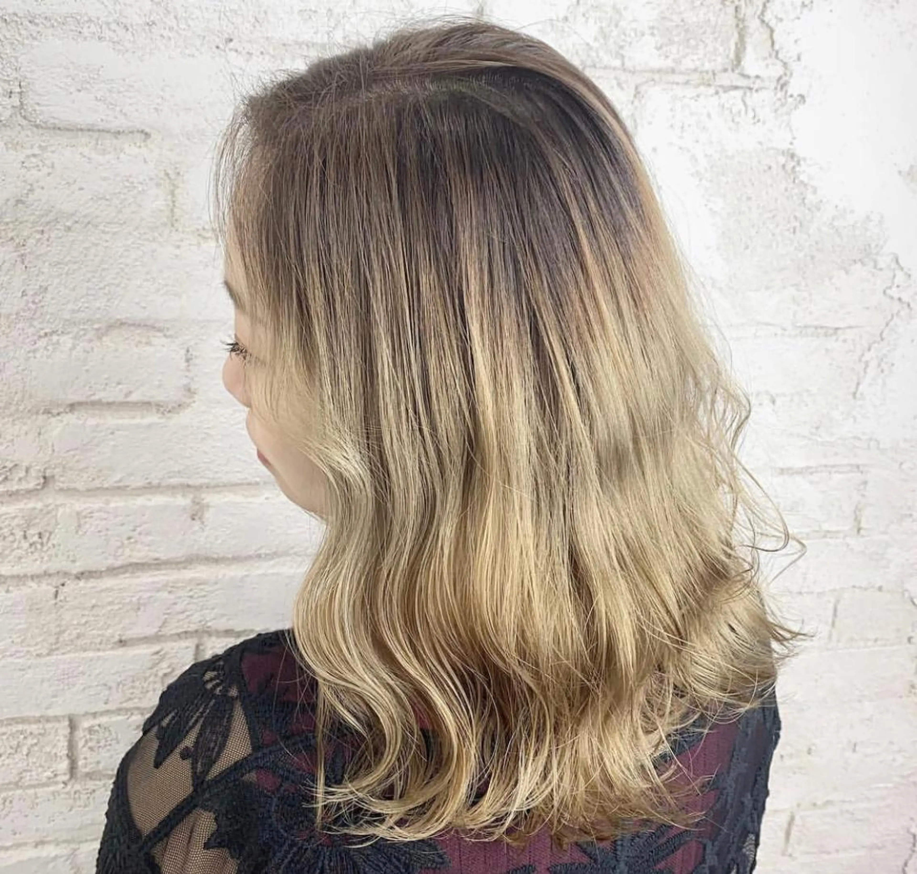 ミディアム カラー ブロンド 🎀モテ髪ﾐﾙｸﾃｨ ｰ🎀yasunaのヘアスタイル