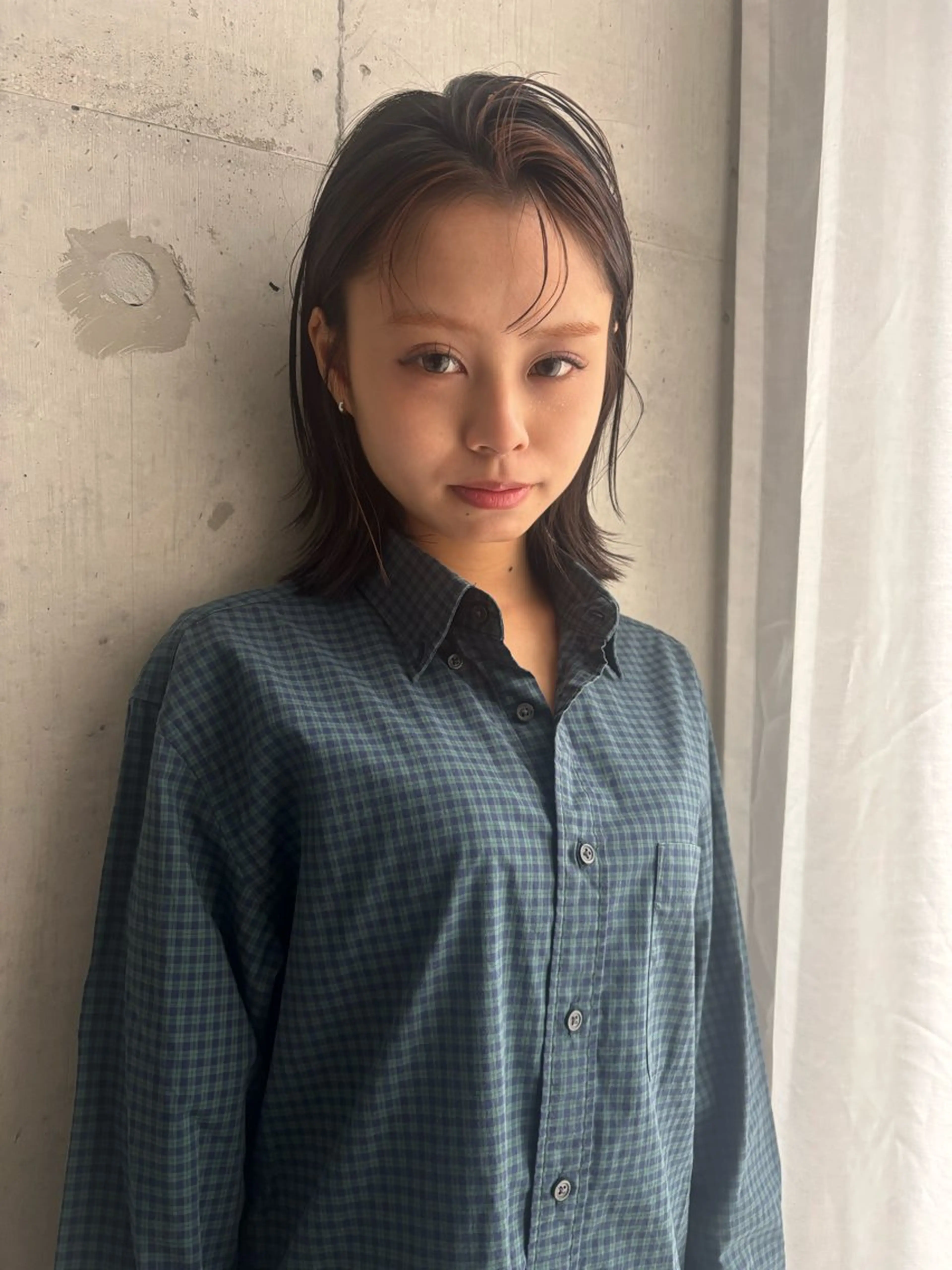 ミディアム カラー ヘアカラー NAVY/ Miharuのヘアスタイル