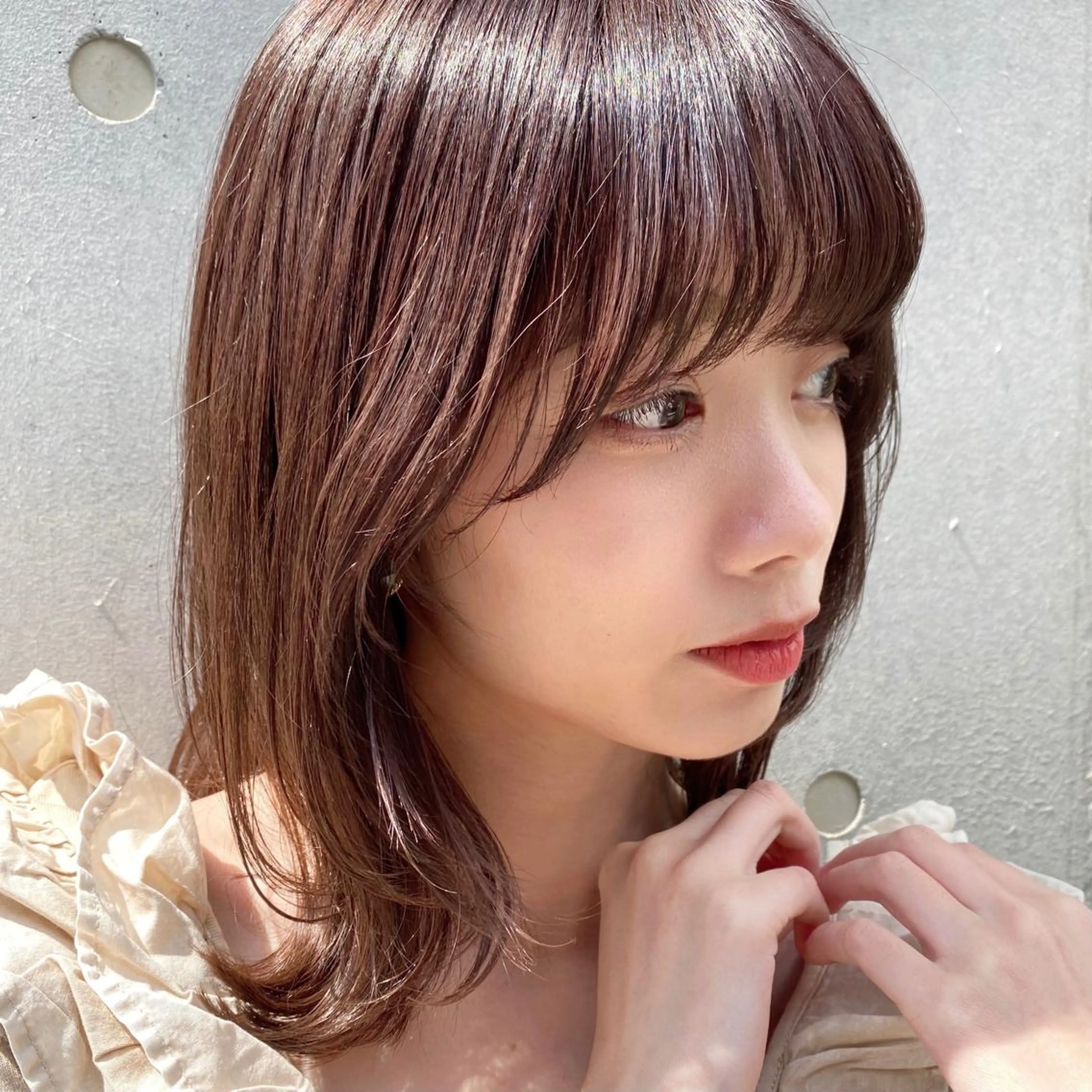 ミディアム カラー 🪭risa 暖色/レイヤー🪭のヘアスタイル