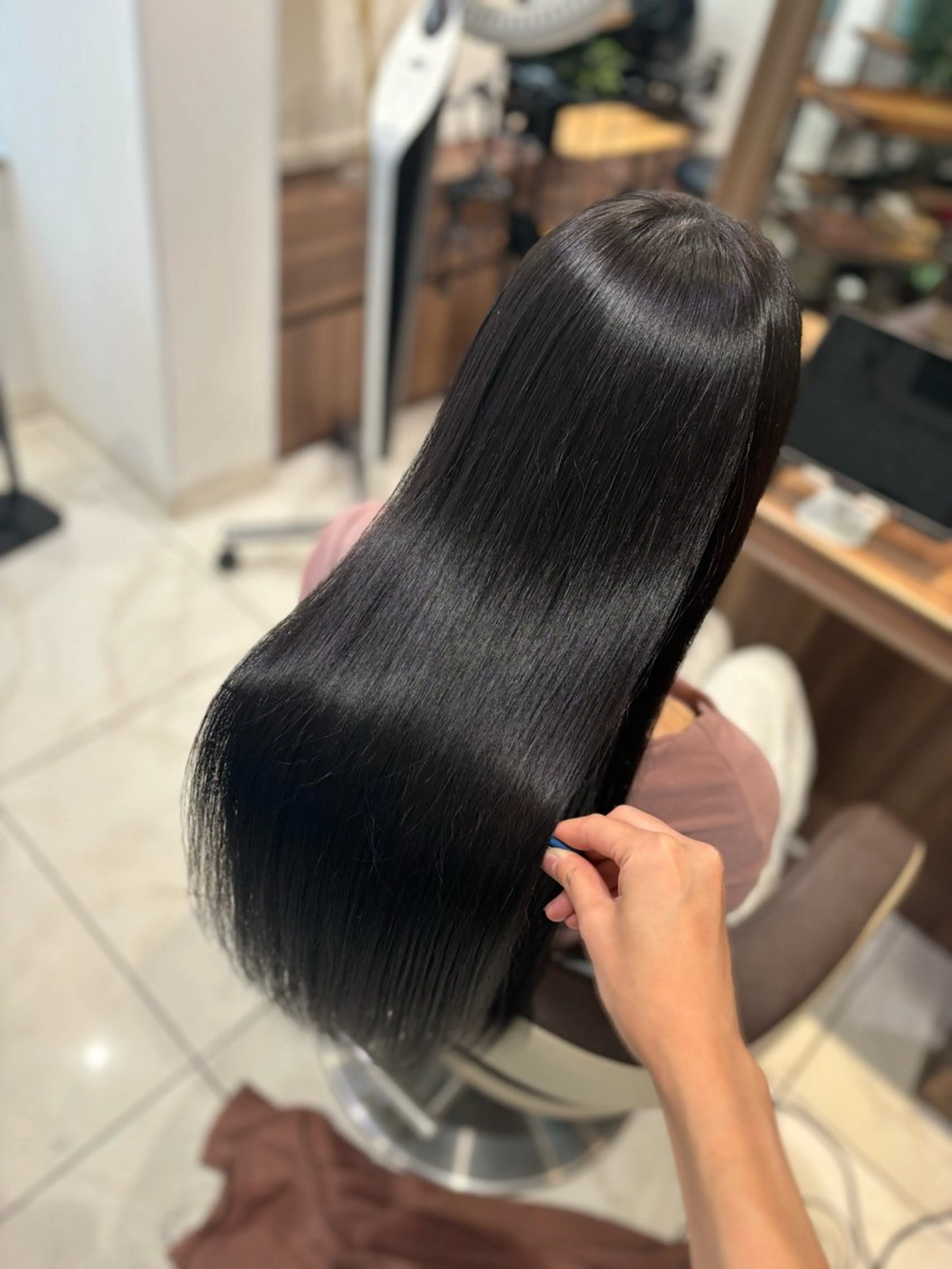 ロング カラー ゆるふわパーマ🌸/ ハイトーン/あゆみのヘアスタイル