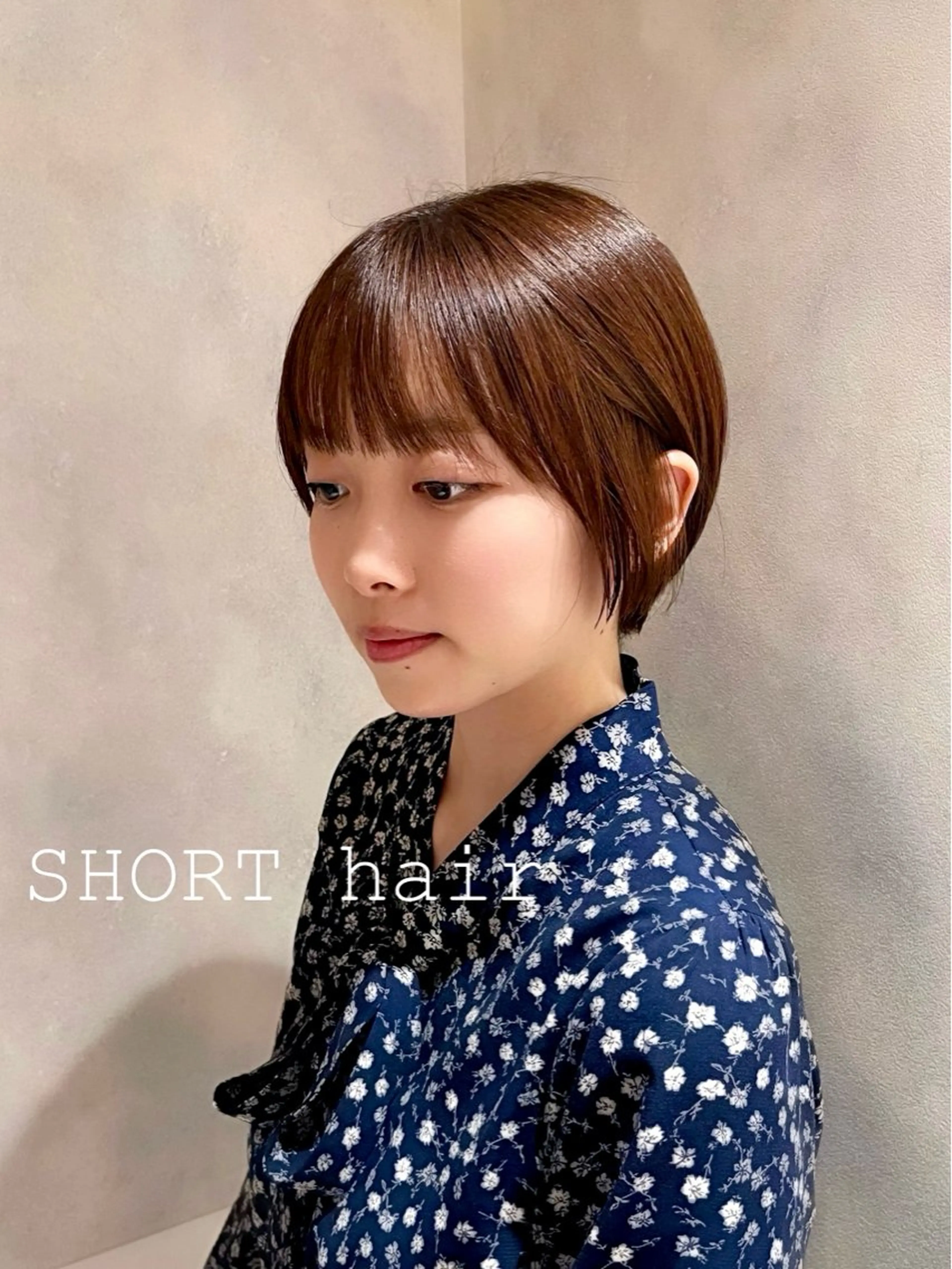 ショート カラー カット ヘアカラー トリートメント ショート/ボブ/ 透明感カラー/ほのかのヘアスタイル