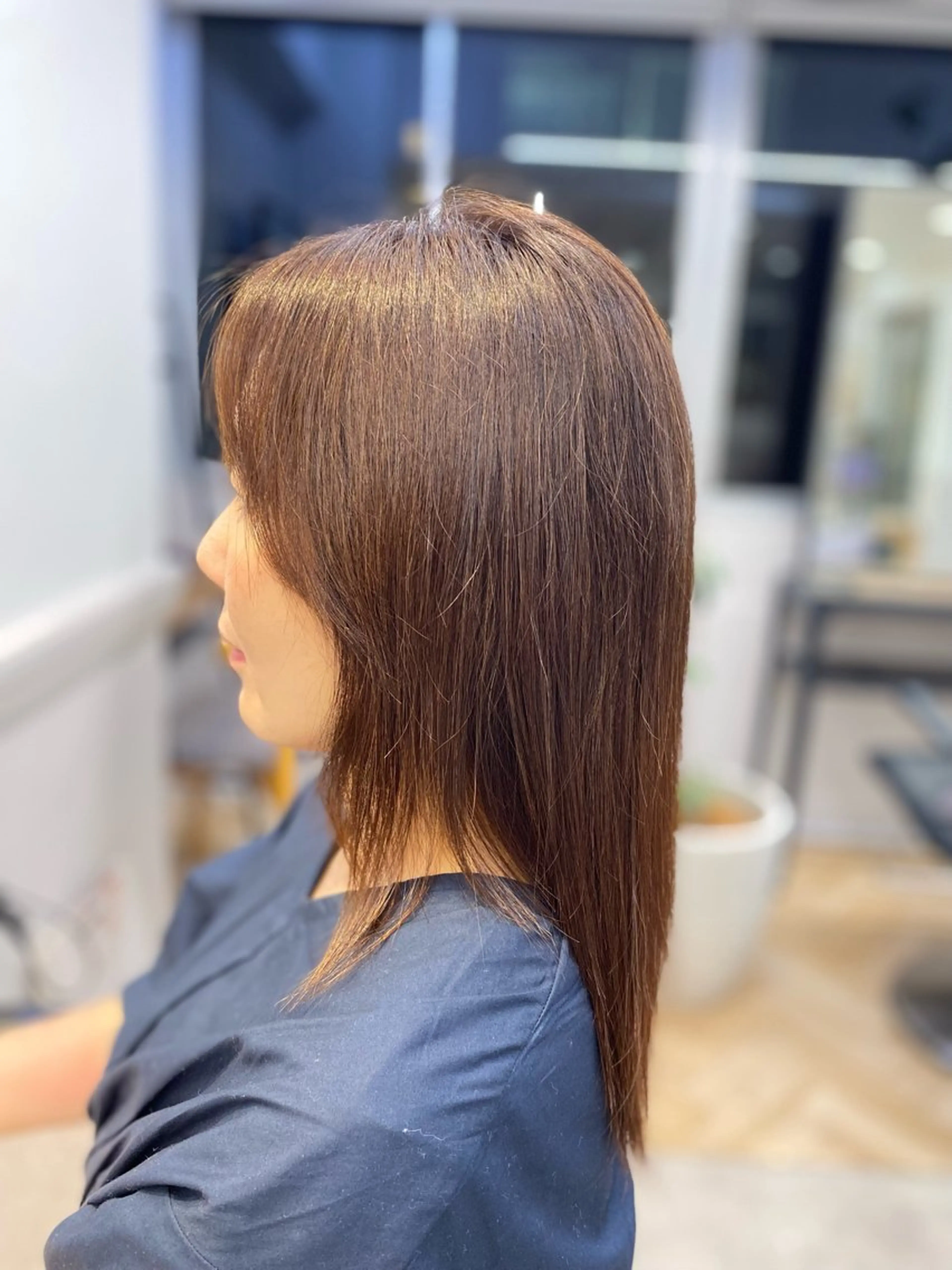 ロング ボブカット/ 尾崎龍聖のヘアスタイル