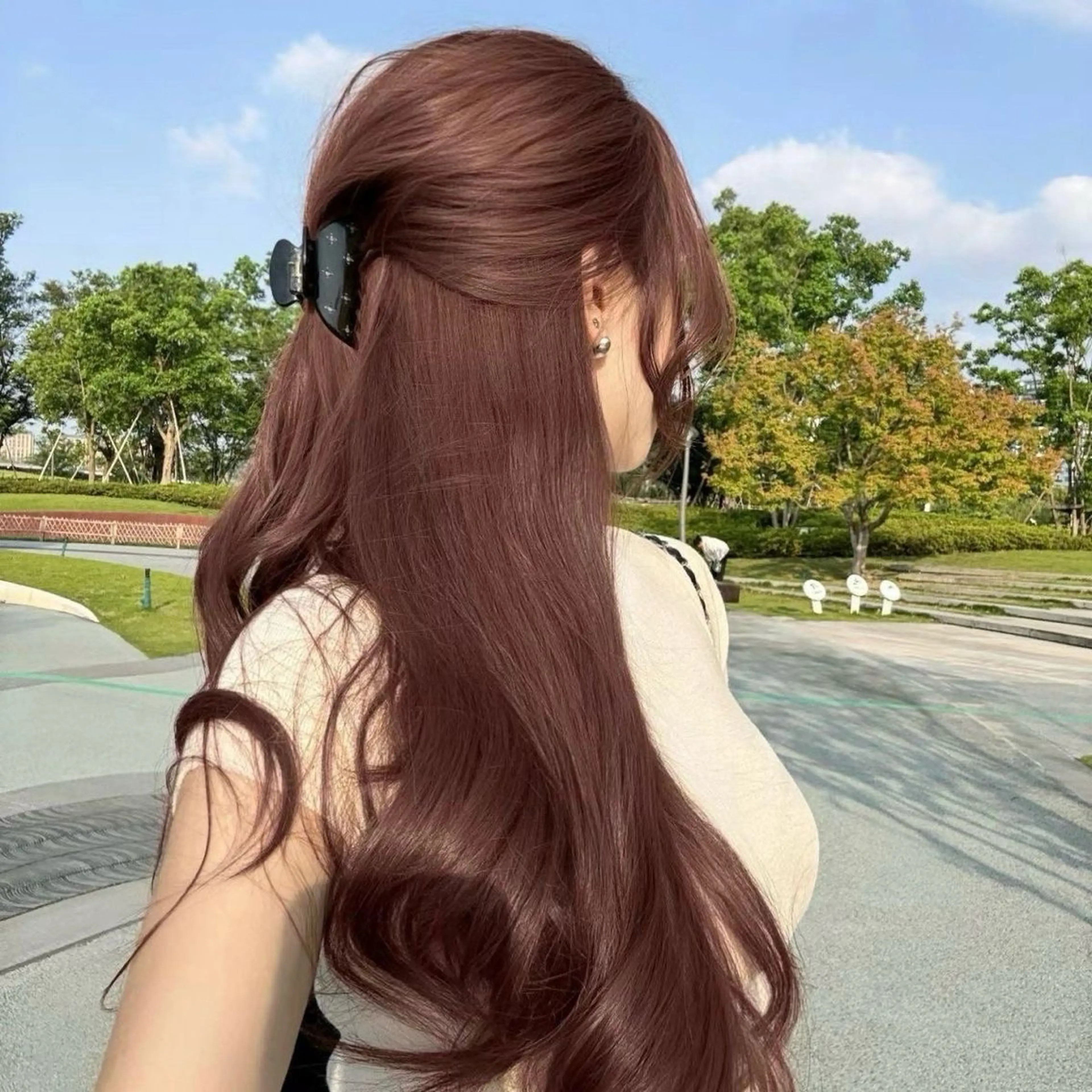 ロング カラー 韓国ｶﾞｰﾘｰ 🎀ミスズ🩰のヘアスタイル
