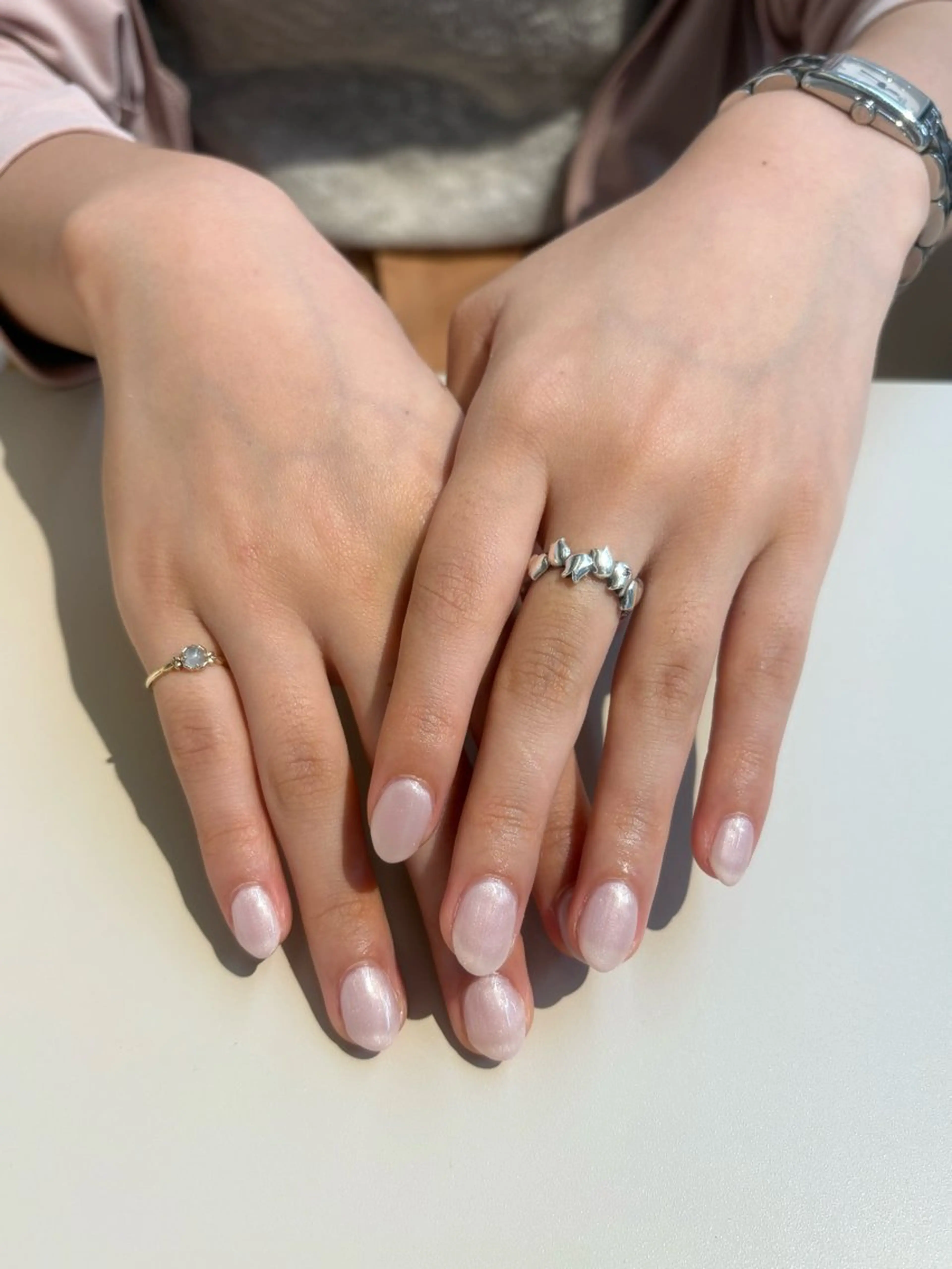 ネイル ワンカラーネイル ピンク シンプルネイル ハンドネイル DEE hisaya erika.Kのネイルデザイン