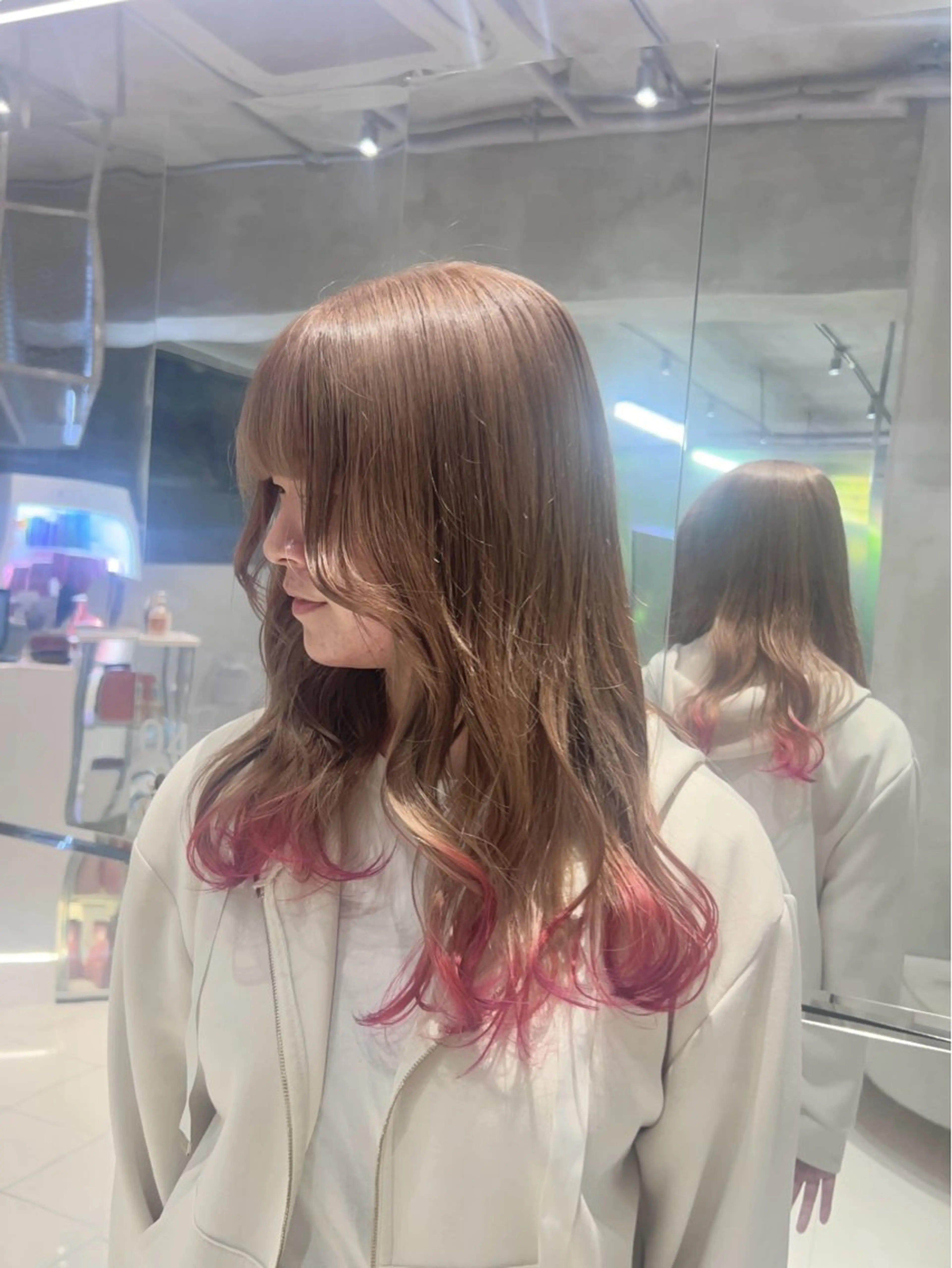 カラー くすみカラー/ブリ ーチ seina★のヘアスタイル