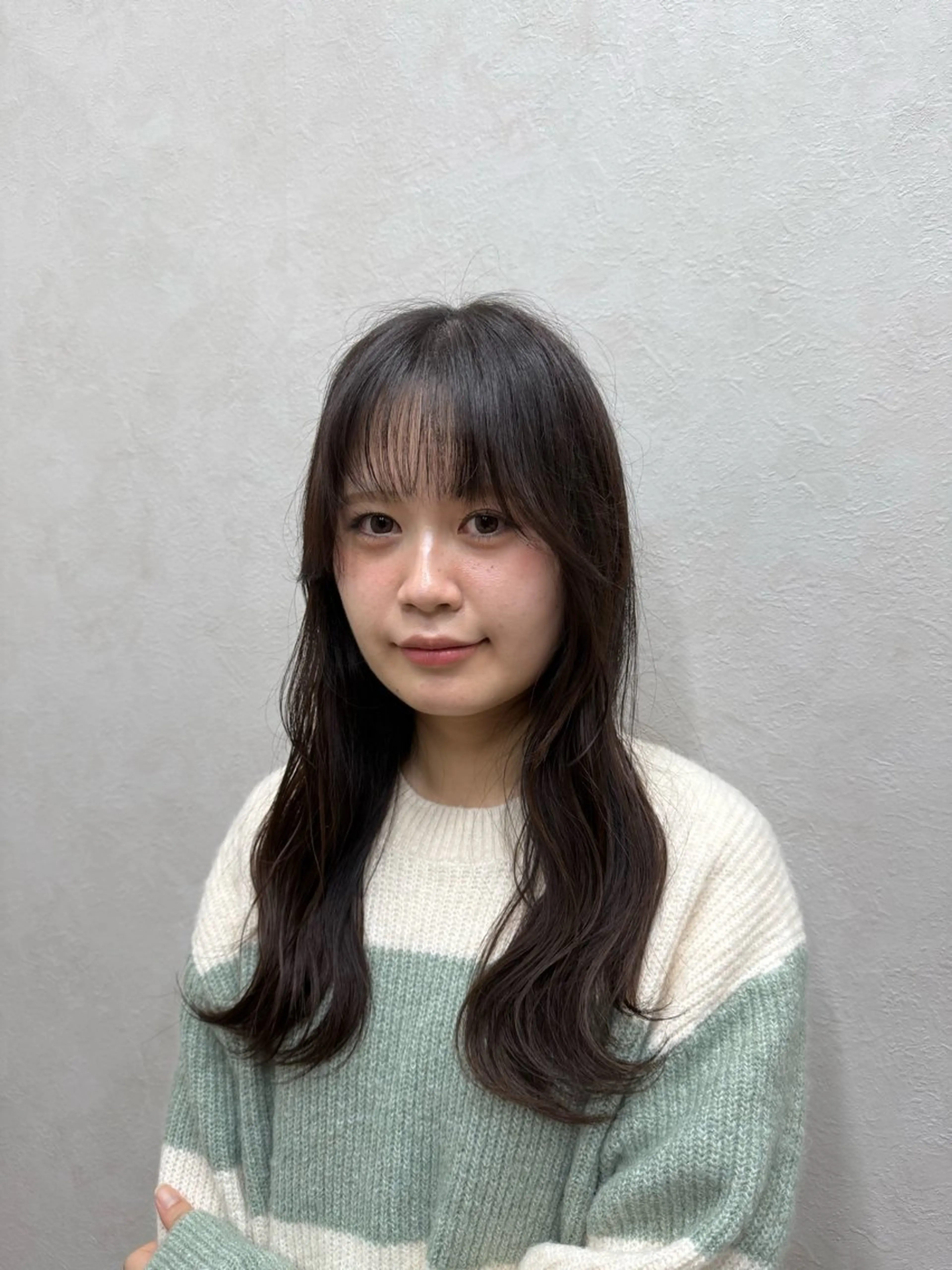 セミロング カラー ブリーチ カット ヘアカラー トリートメント 有田裕真 【ブリーチカラー】のヘアスタイル