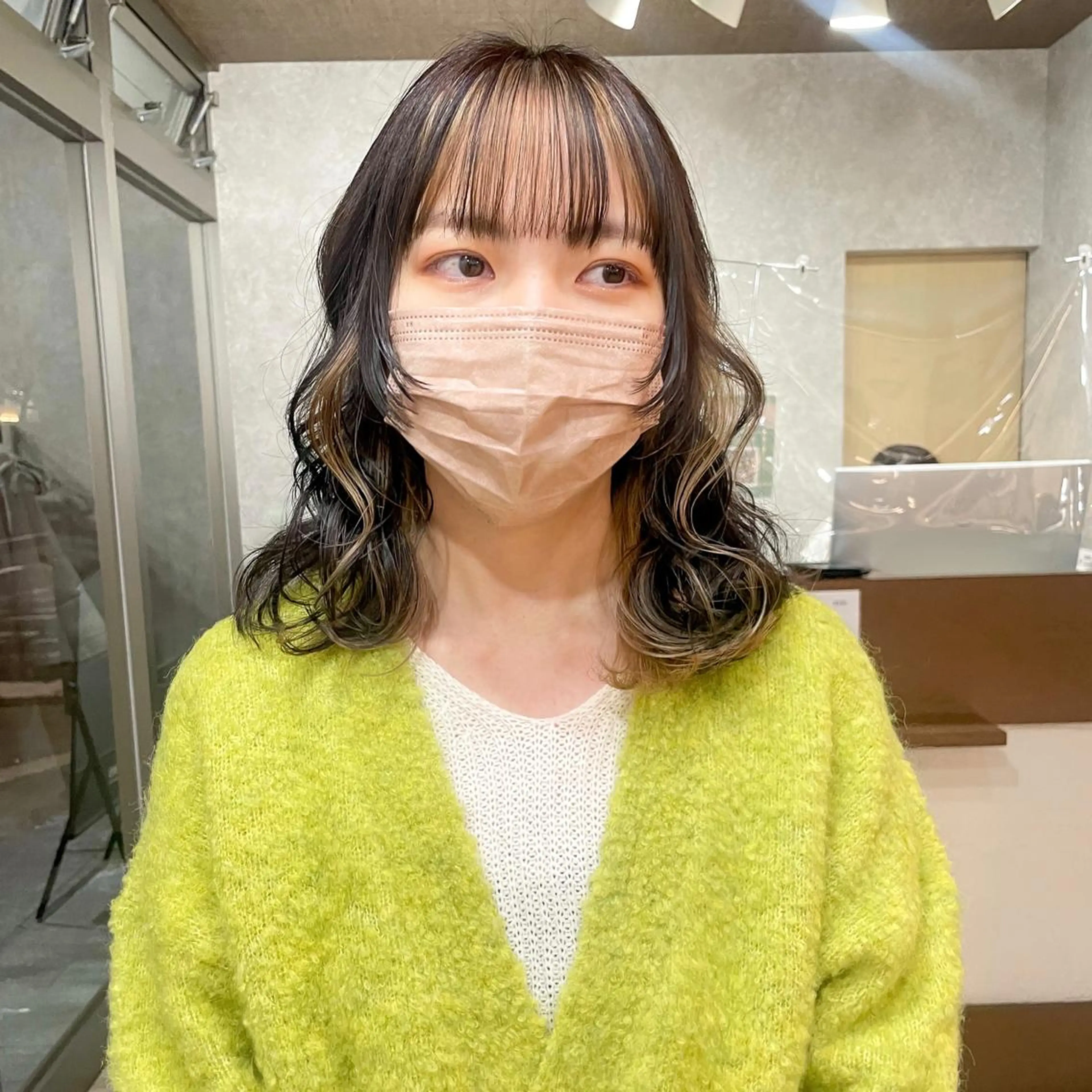 ミディアム カラー レイヤー/高橋 みく /池下/千種のヘアスタイル