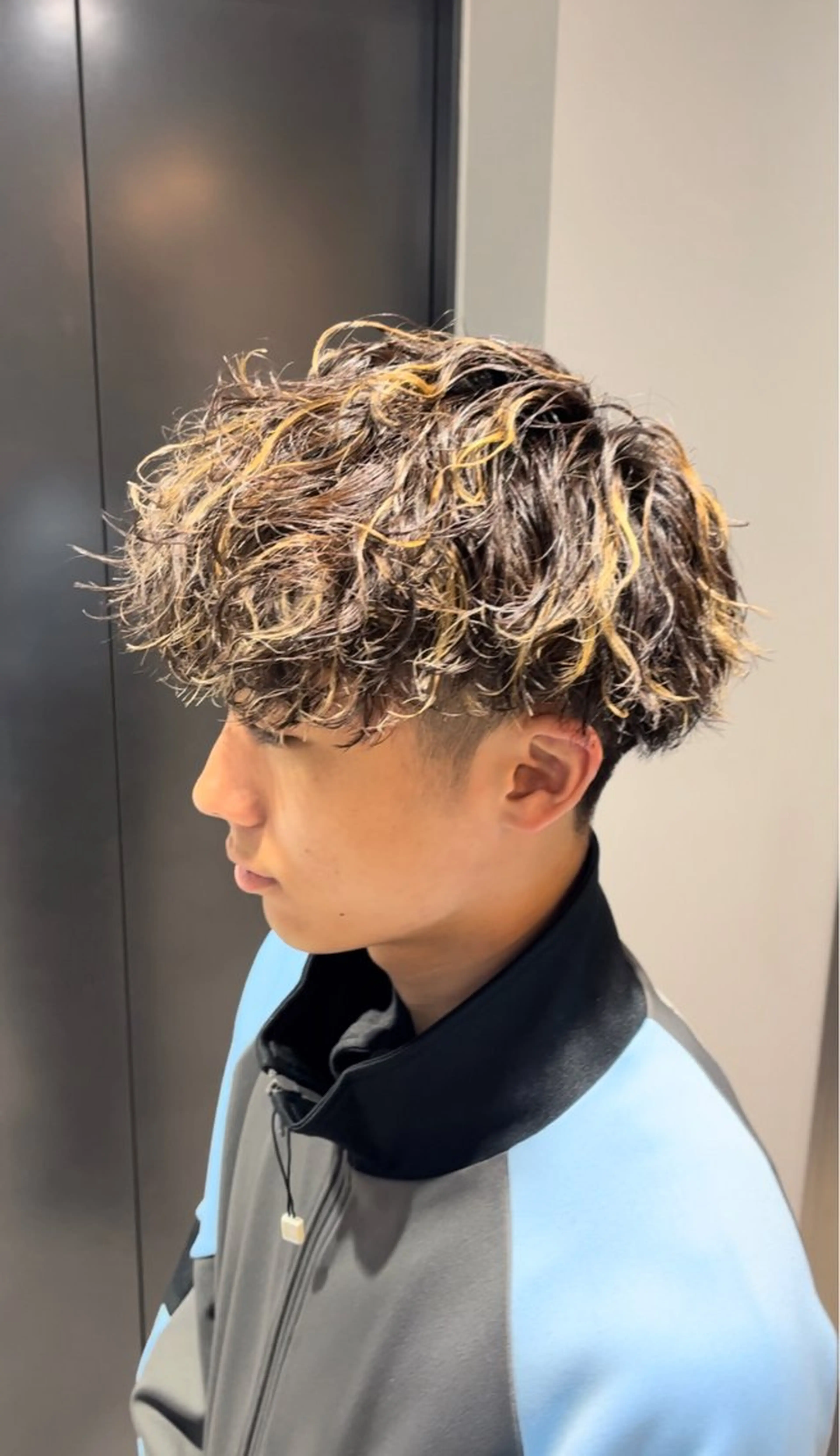 ショート カラー パーマ ヘアアレンジ メンズ キッズ 🔥メンズパーマ🔥 菅原楓のヘアスタイル