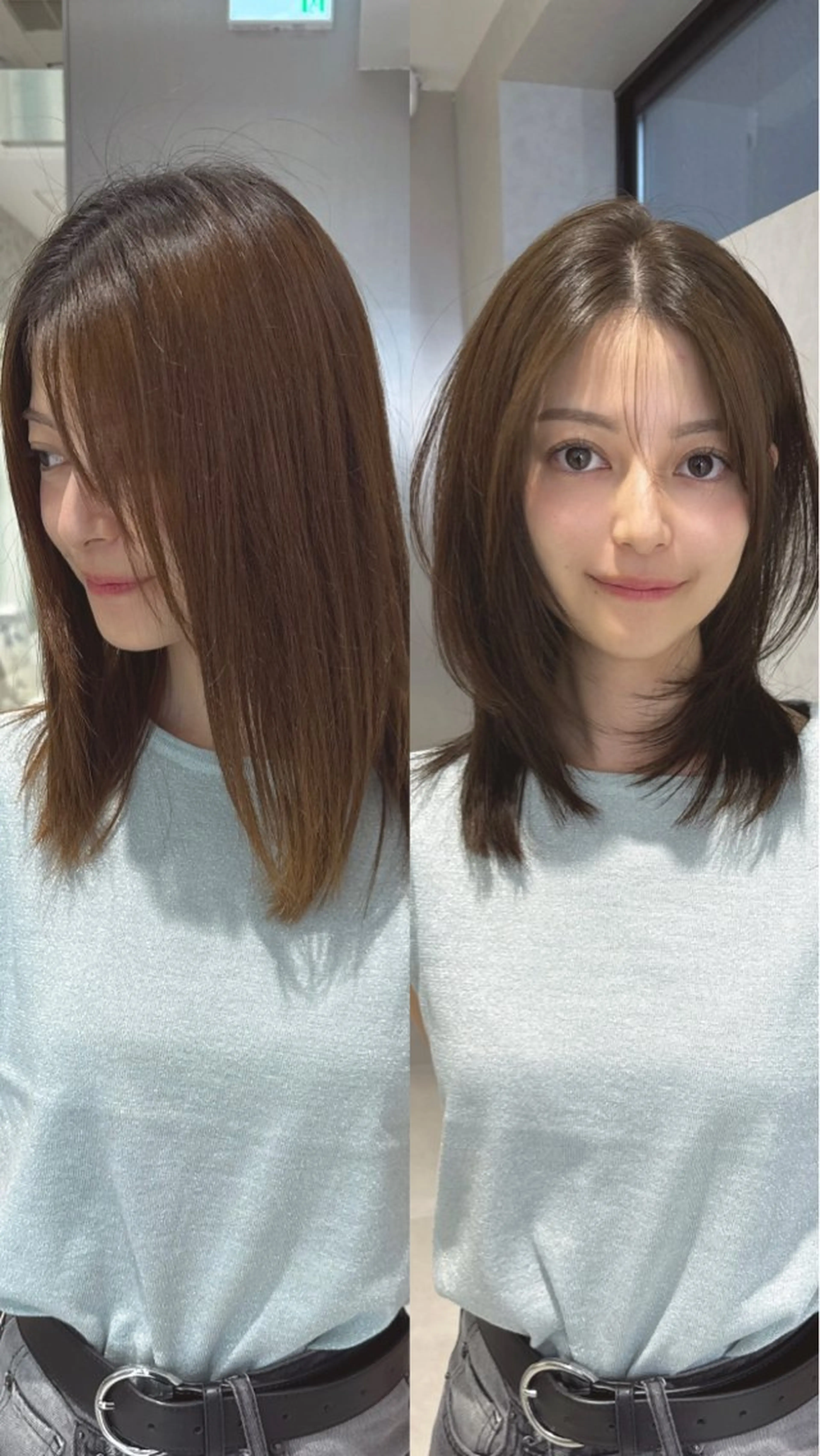 ミディアム カラー ベージュカラー ブリーチ ブリーチなしカラー カット ヘアカラー トリートメント 矢野 晃平のヘアスタイル