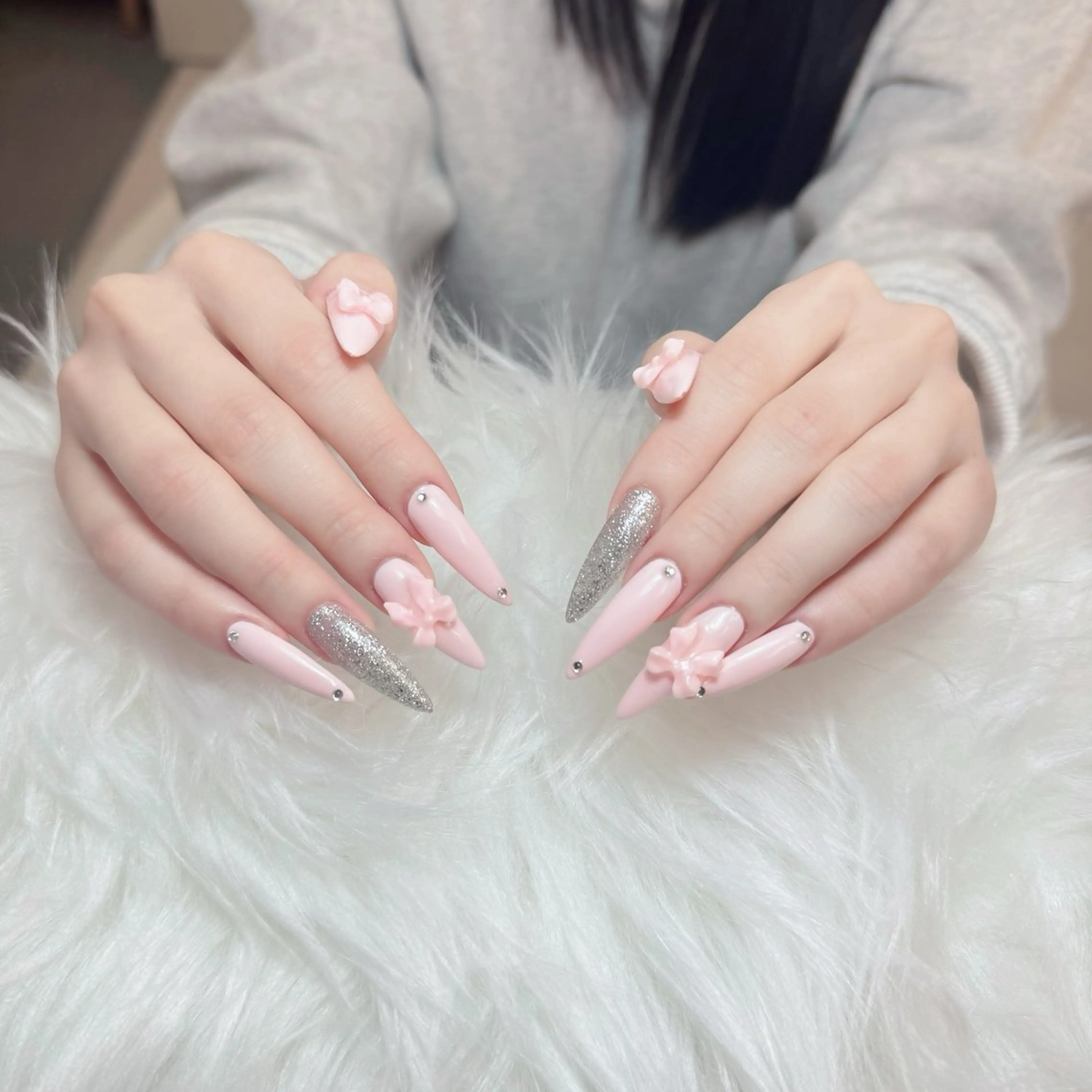 ネイル ジェルネイル 韓国ネイル マグネットネイル ネイルチップ 冬ネイル Lenie Nail Salonのネイルデザイン