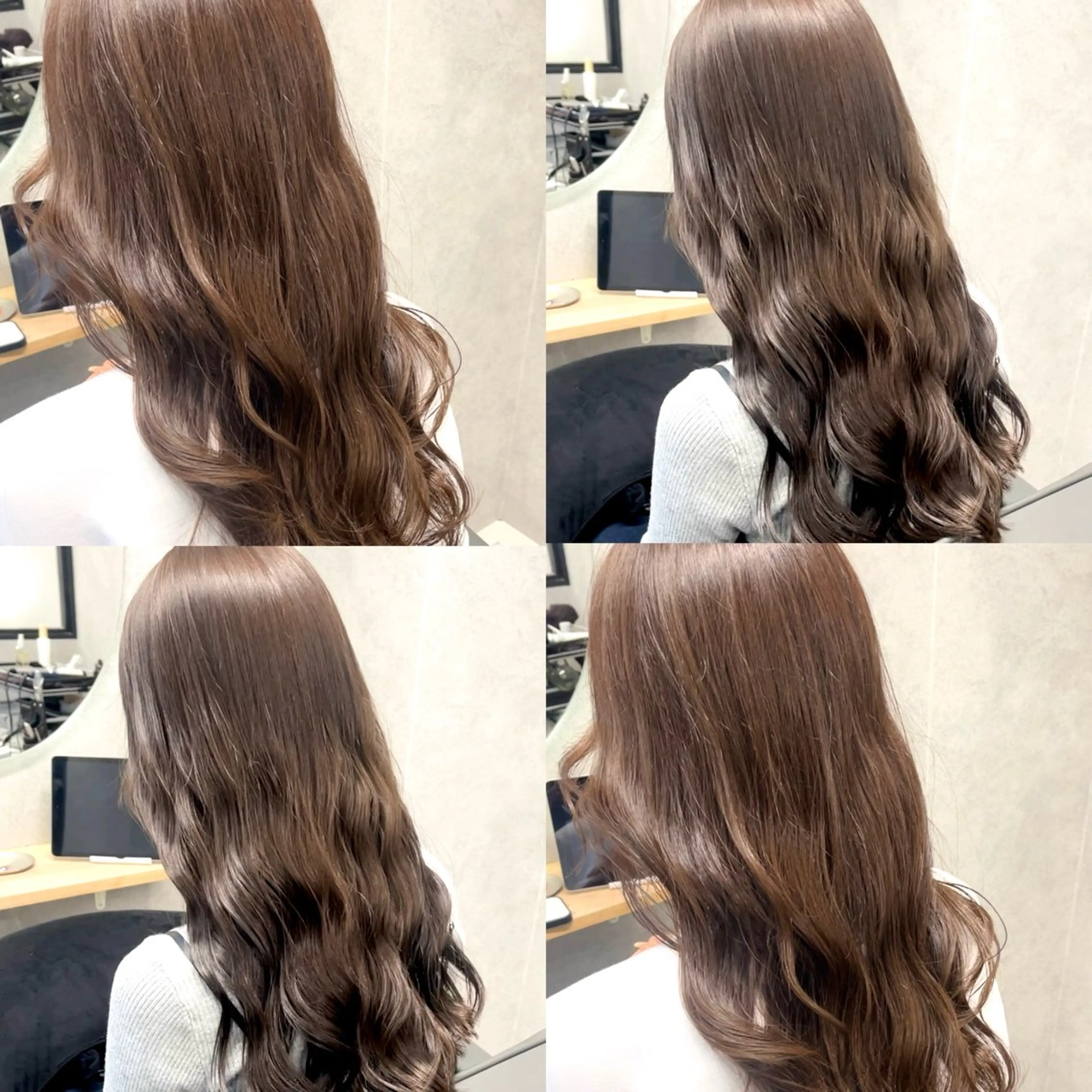 セミロング カット ヘアカラー トリートメント 透明感カラー/レイヤ ー/顔まわり/辻部のヘアスタイル