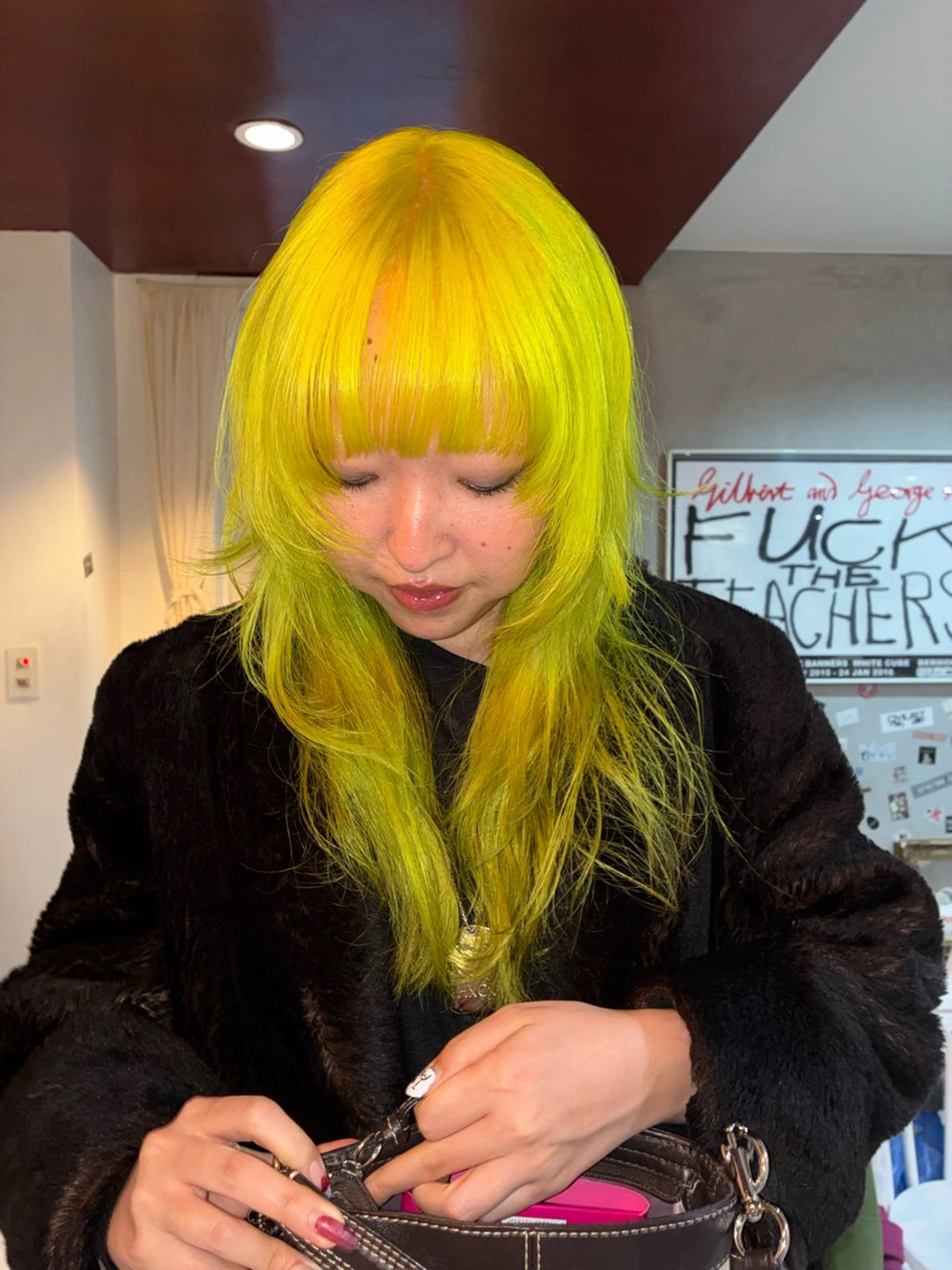 ロング カラー カット ヘアカラー 坂入 美帆のヘアスタイル