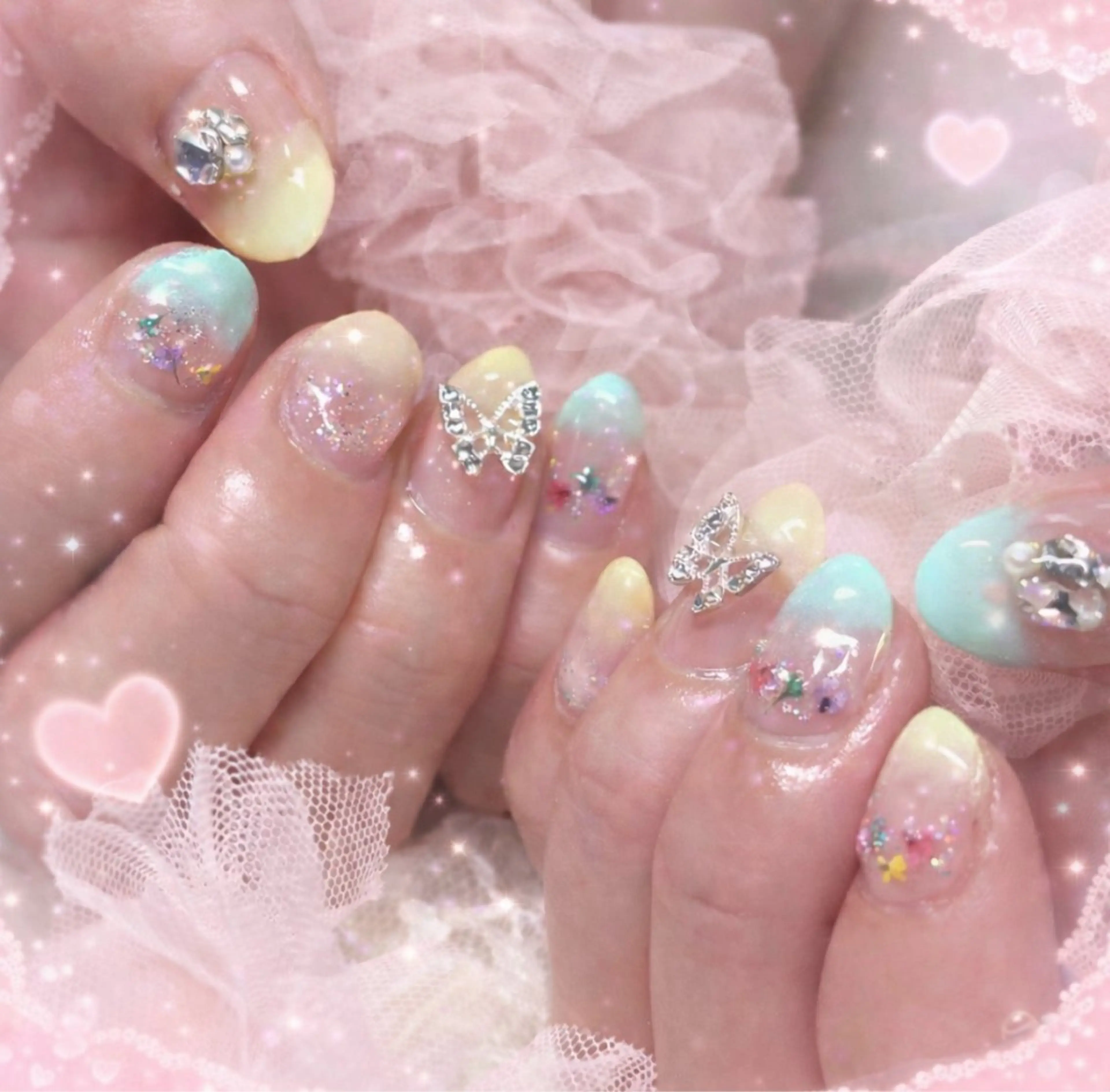 ネイル 春ネイル ワンホンネイル miminon 自宅ネイルサロンのネイルデザイン