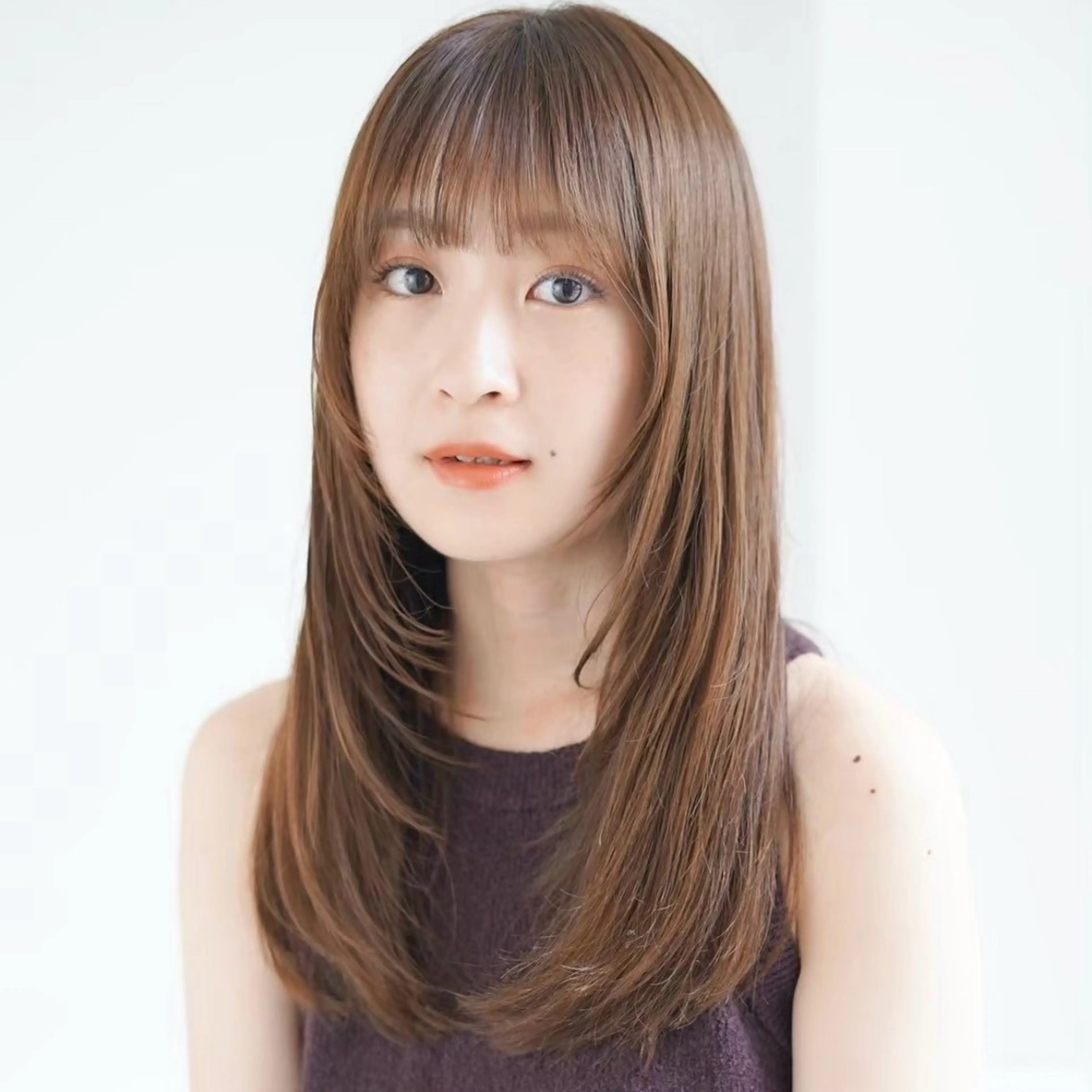 【来店3回目まで限定】 🌷前髪カット🌷+🌈前髪ストレートパーマ(前髪縮毛矯正)🌈＋ケアトリートメント【髪質改善】の写真