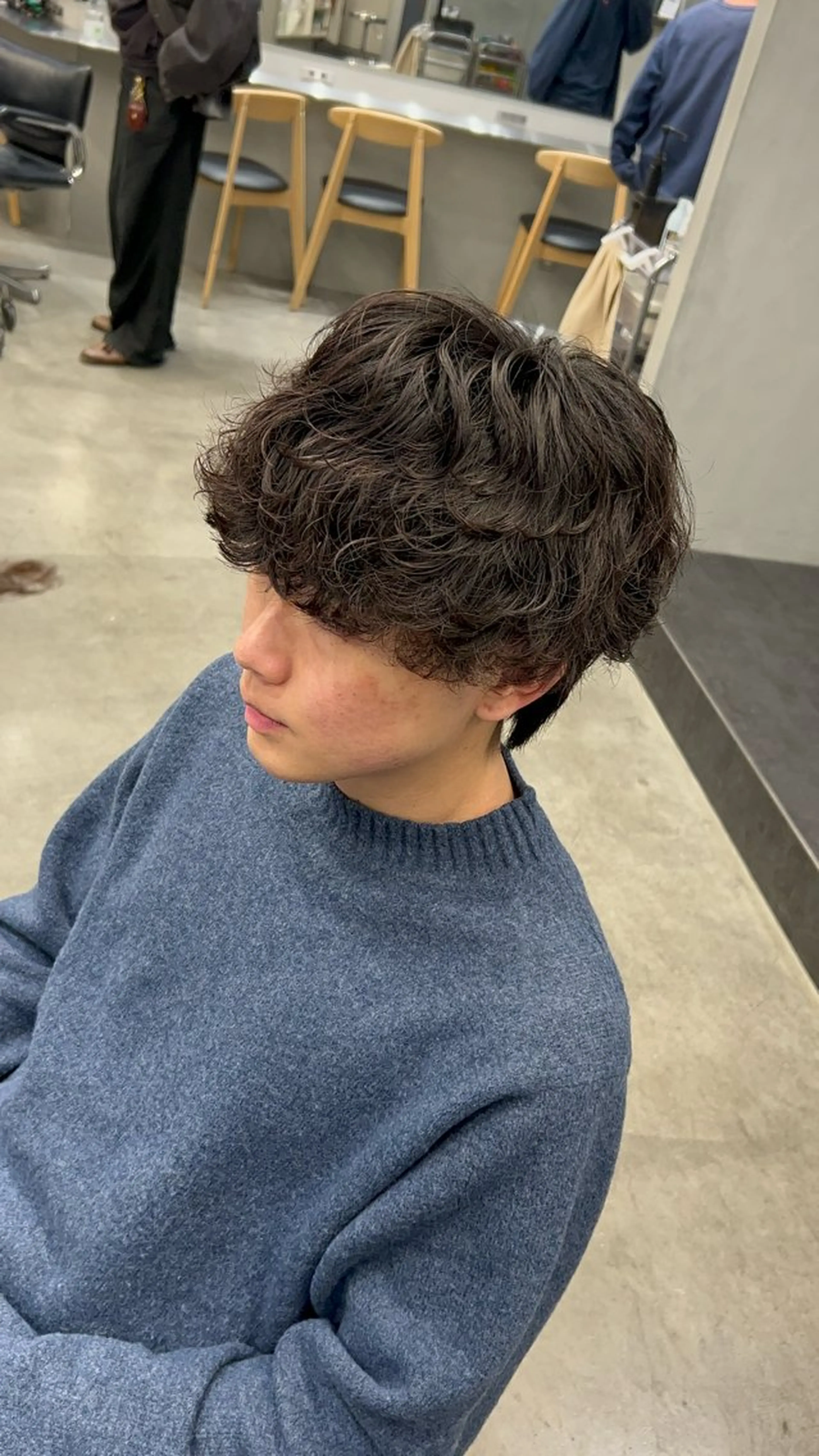 パーマ メンズ 藤平海音/fifth PARKのヘアスタイル