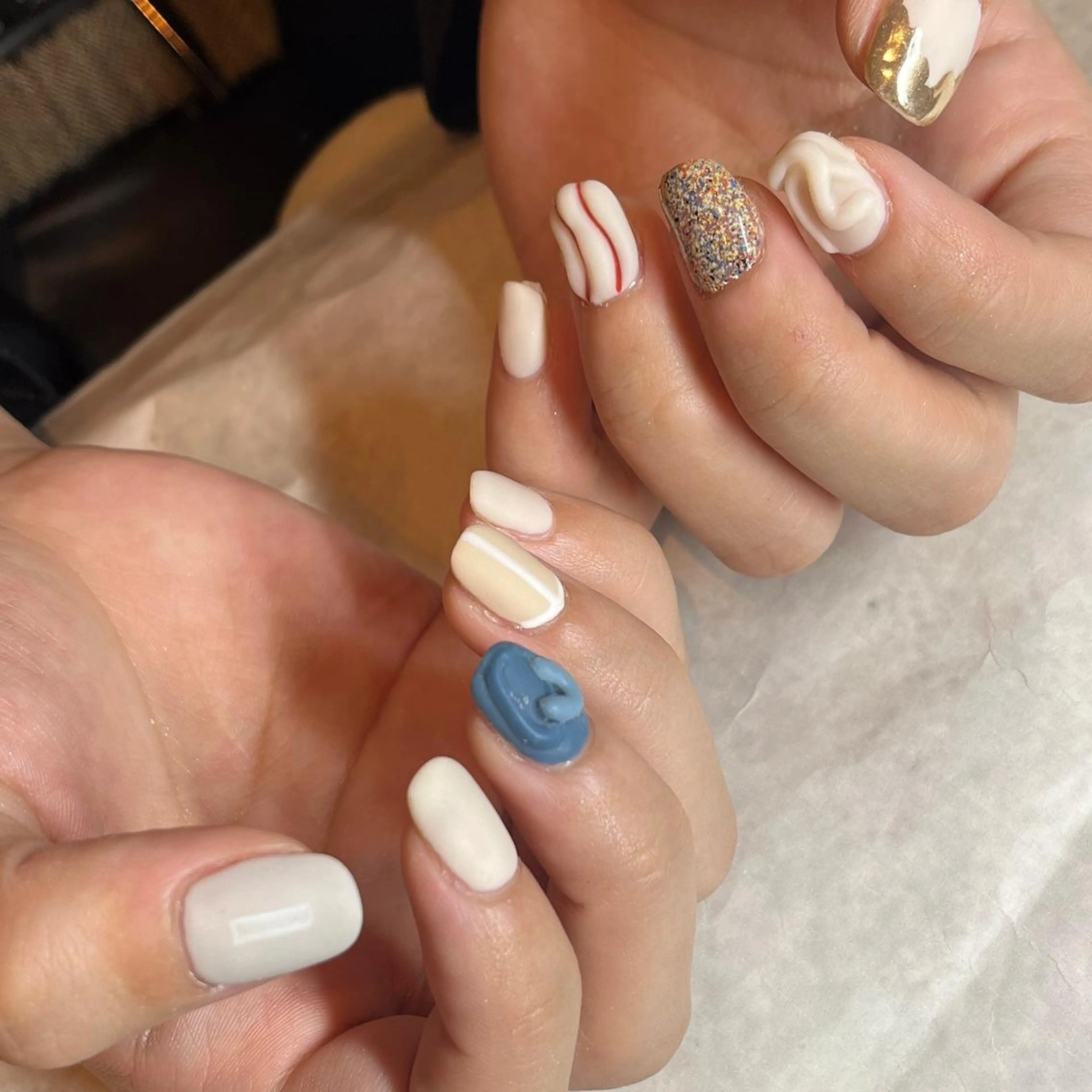 ネイル マットネイル ニュアンスネイル フリーランス¨̮⃝ ネイリストOKADAのネイルデザイン