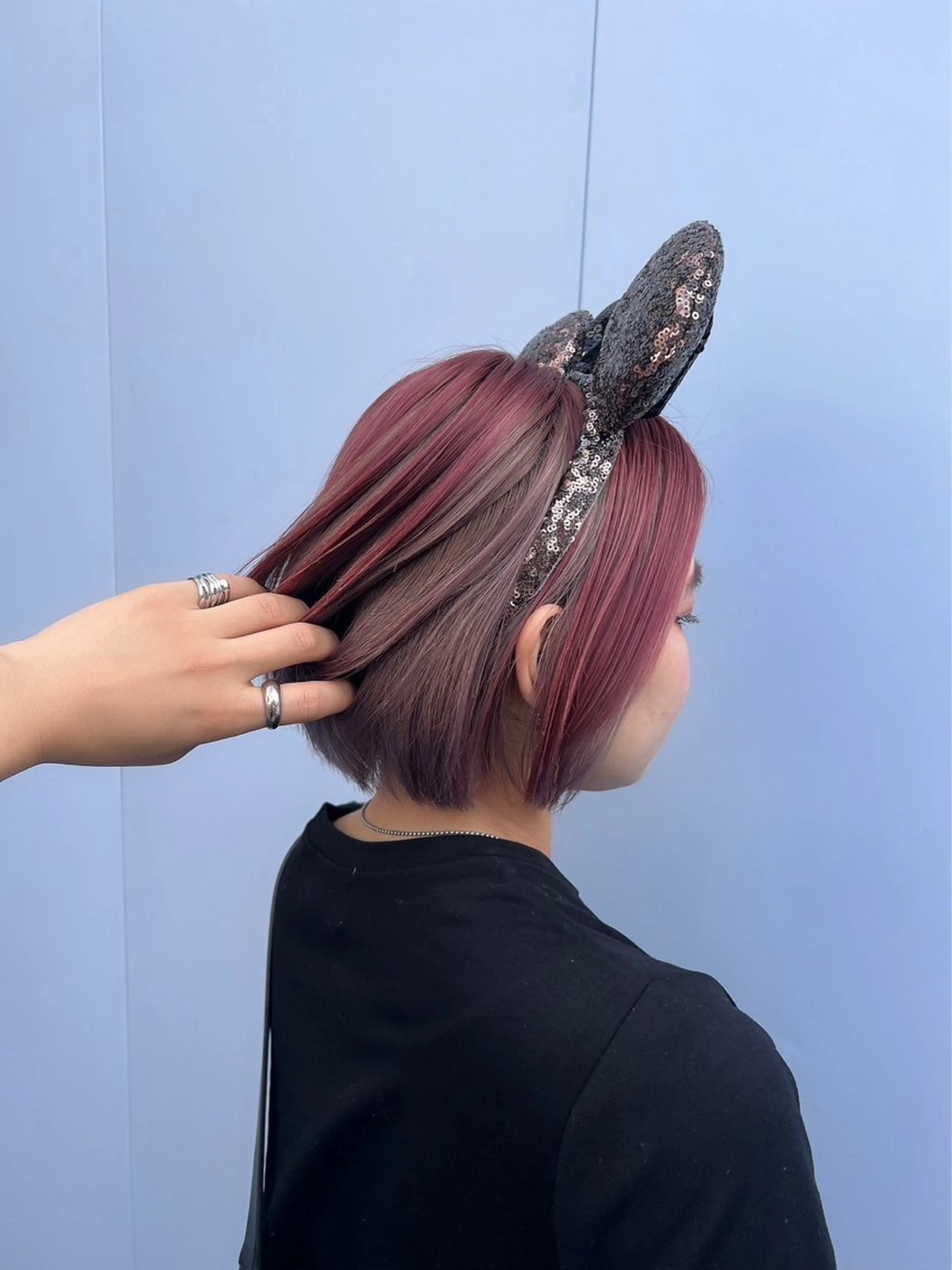 カラー ラベンダーカラー ピンクカラー ヘアカラー 地毛風ストレート/ 髪質改善/セキネのヘアスタイル