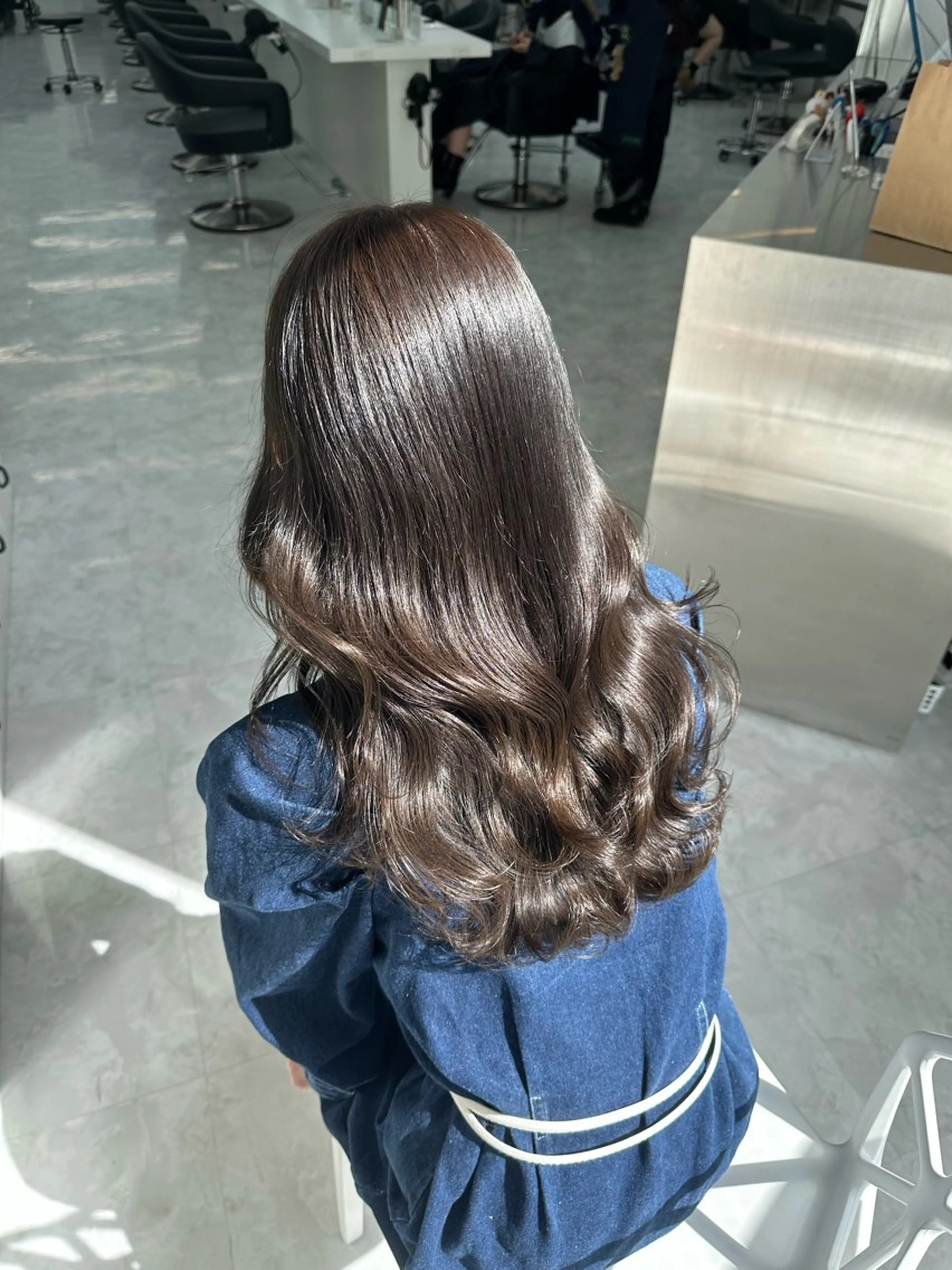 セミロング ヘアカラー トリートメント ヘッドスパ ヘアセット rio🧚🏻‍♀️ 暖色/グレージュのヘアスタイル