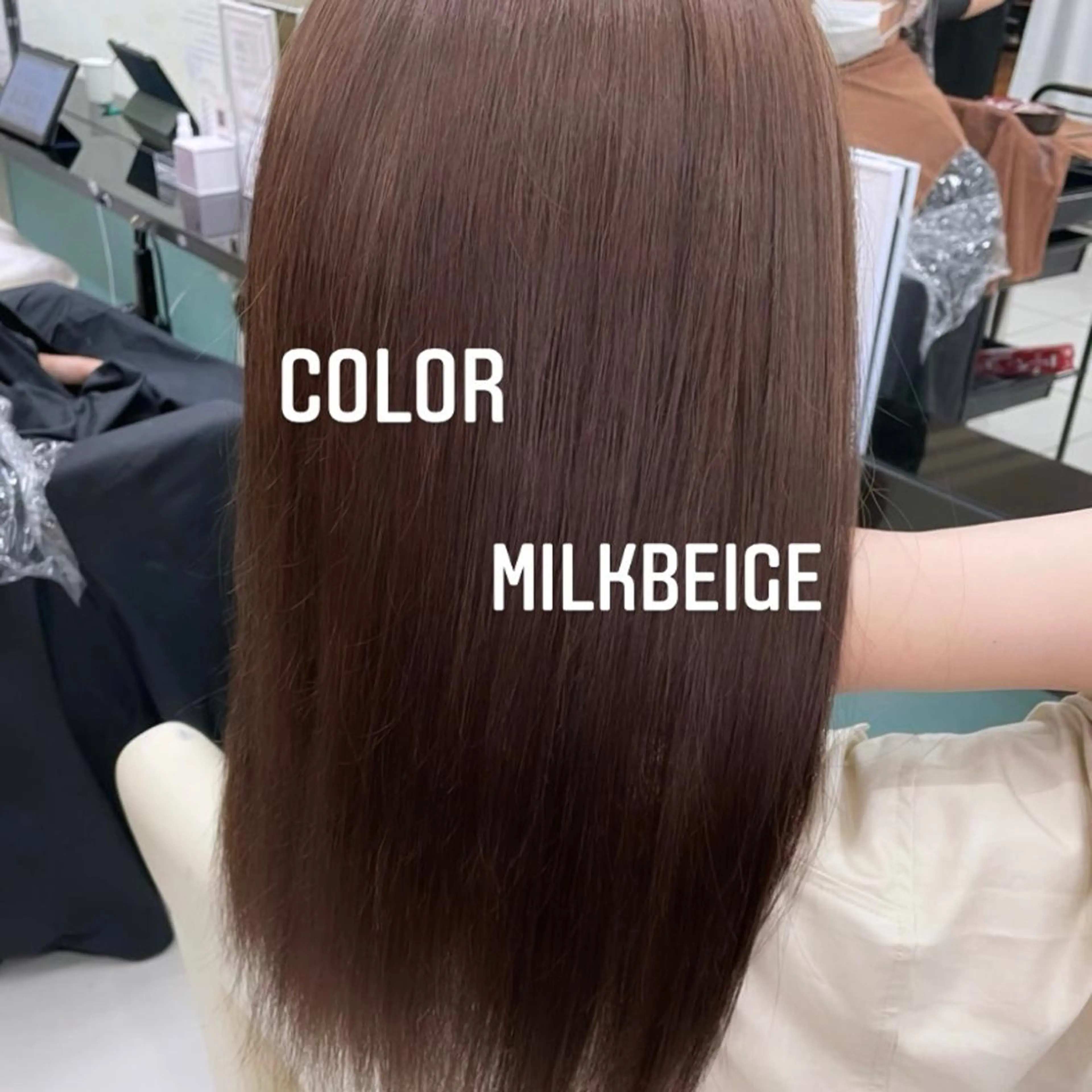 セミロング カラー ヘアカラー トリートメント エクステ🩵ブリーチ 韓国ヘア🩵KAEのヘアスタイル