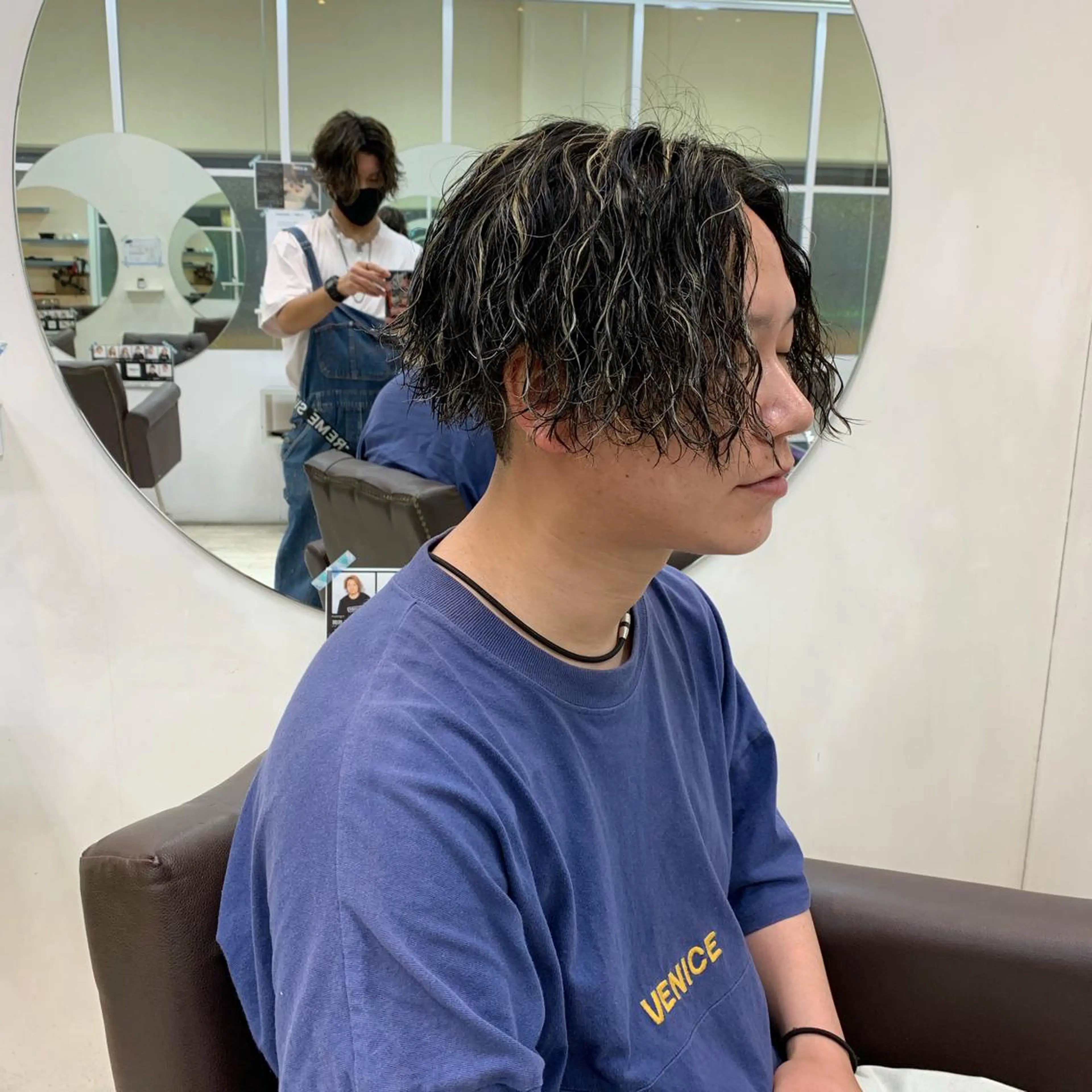 メンズ メンズハイライト メンズパーマ カット パーマ トリートメント ヘアセット メンズサロン ANSWERのヘアスタイル