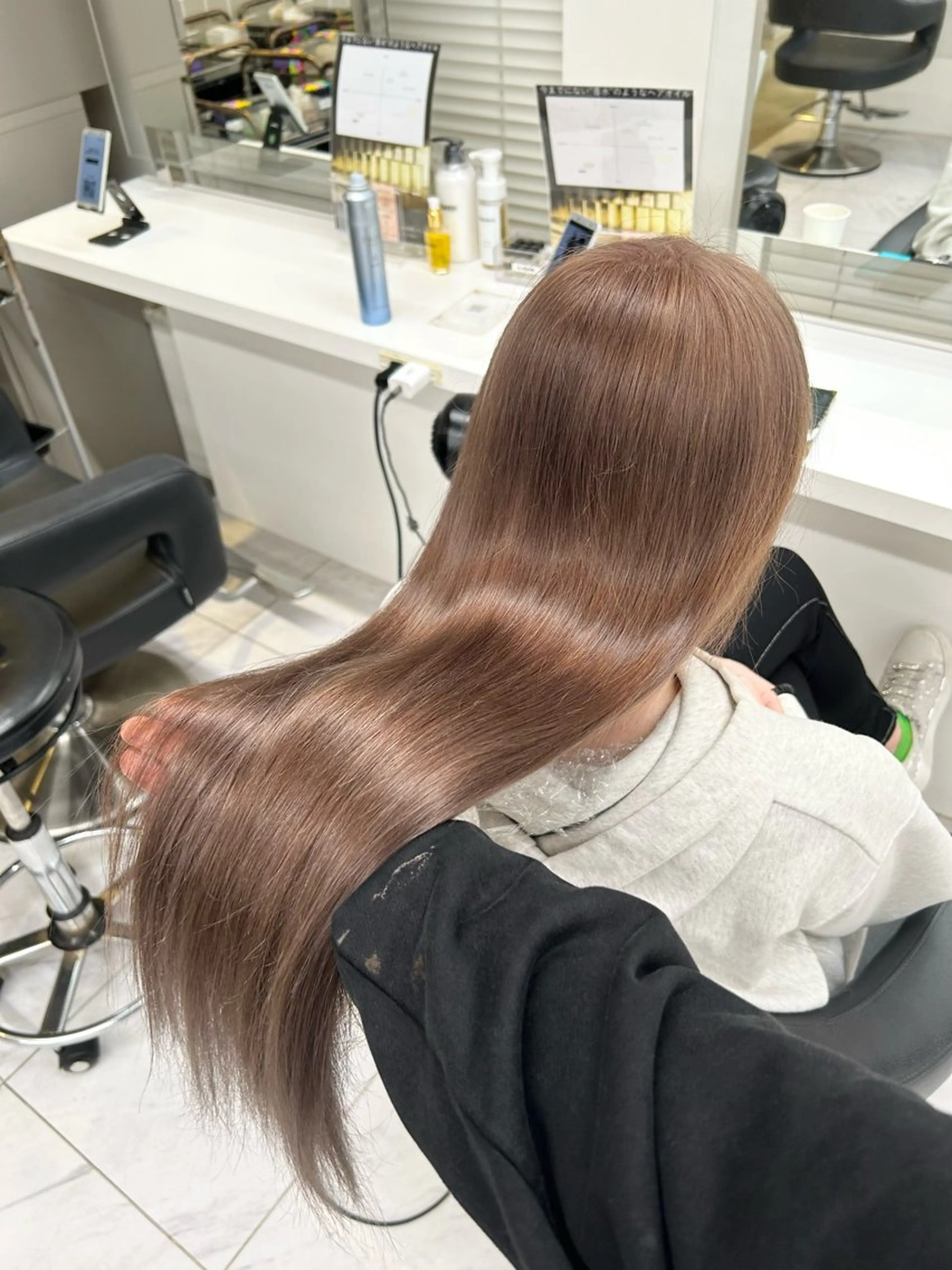 ロング ヘアカラー トリートメント 🤍透明感/韓国風/ レイヤー/優大🤍のヘアスタイル