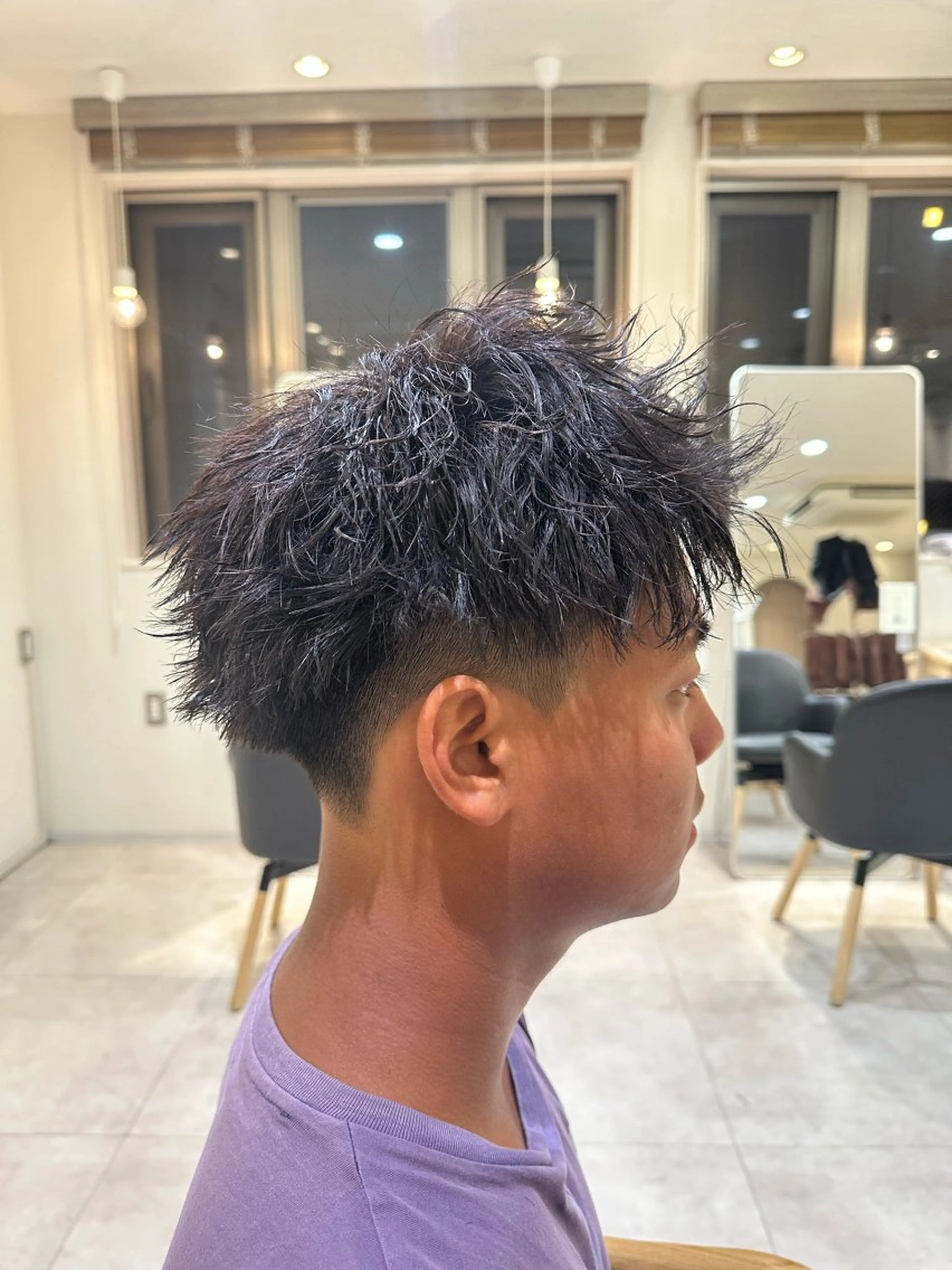 パーマ メンズ モヒカン メンズパーマ ツイストスパイラルパーマ スパイラルパーマ カット パーマ トリートメント 【パーマの達人】 💎メンズ特化🔥徹のヘアスタイル