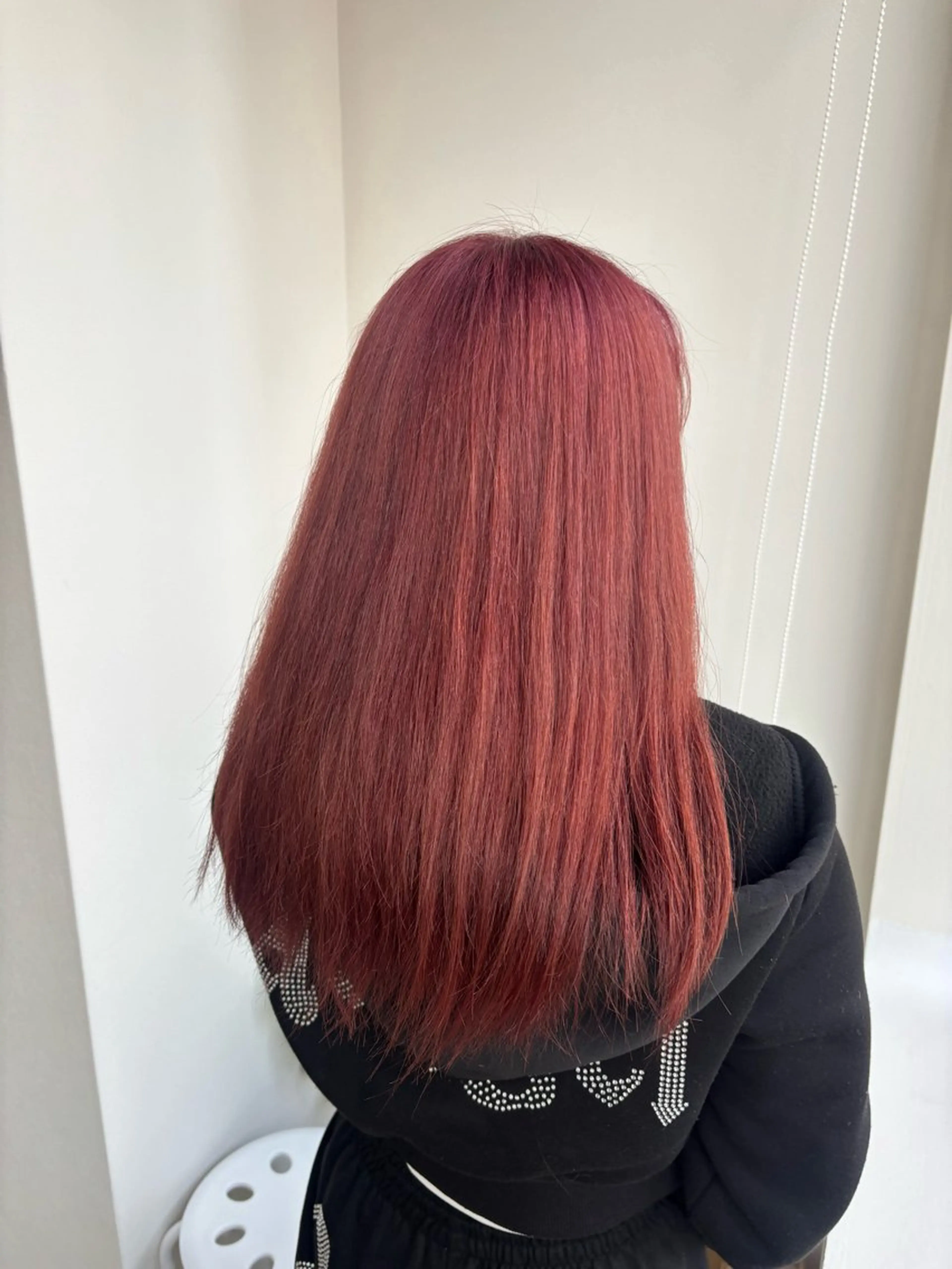 セミロング カラー ピンクカラー Sherry/R 三川町　山本なつみのヘアスタイル