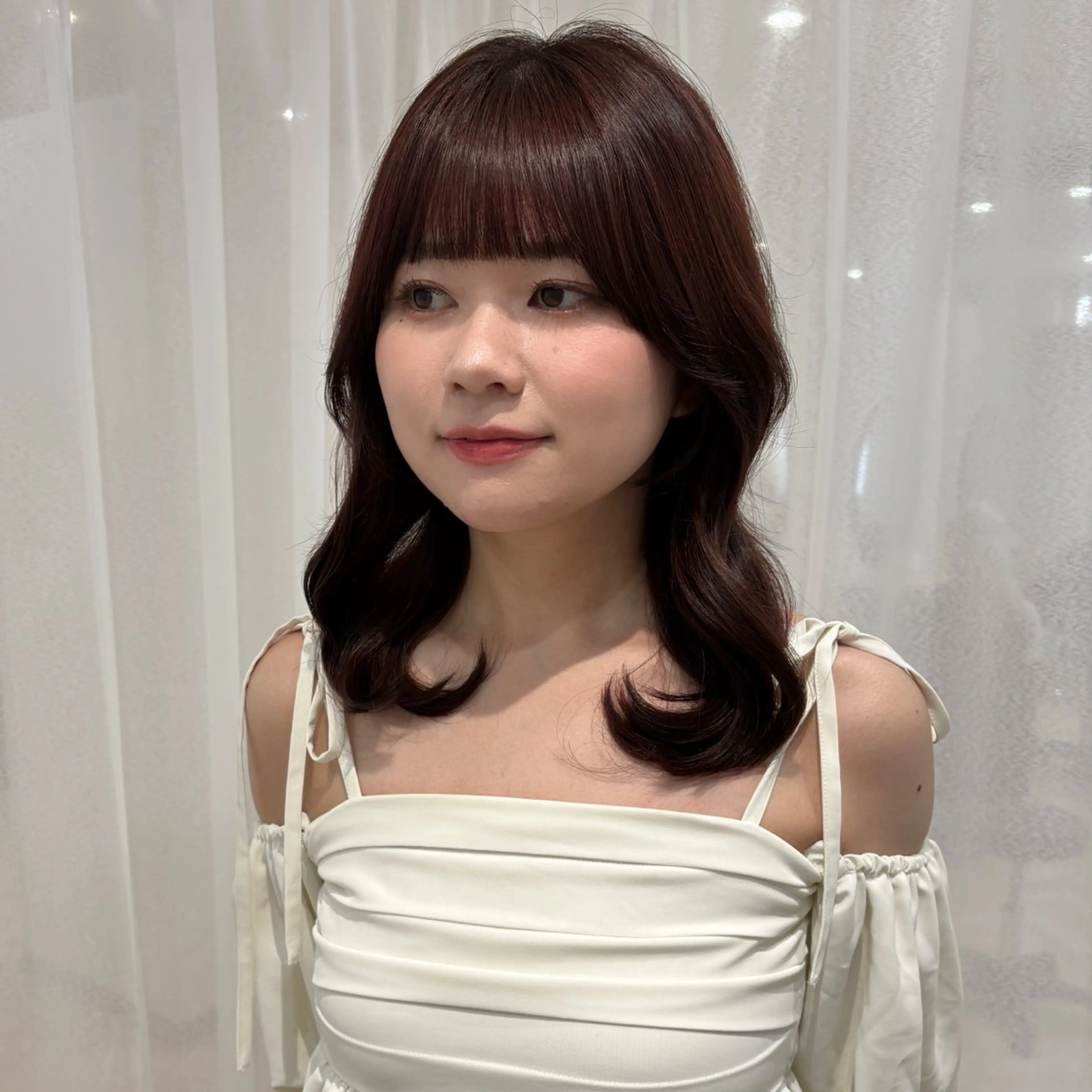 セミロング カラー カット ヘアカラー yukari🌷名駅 ＊大人かわいい艶髪のヘアスタイル