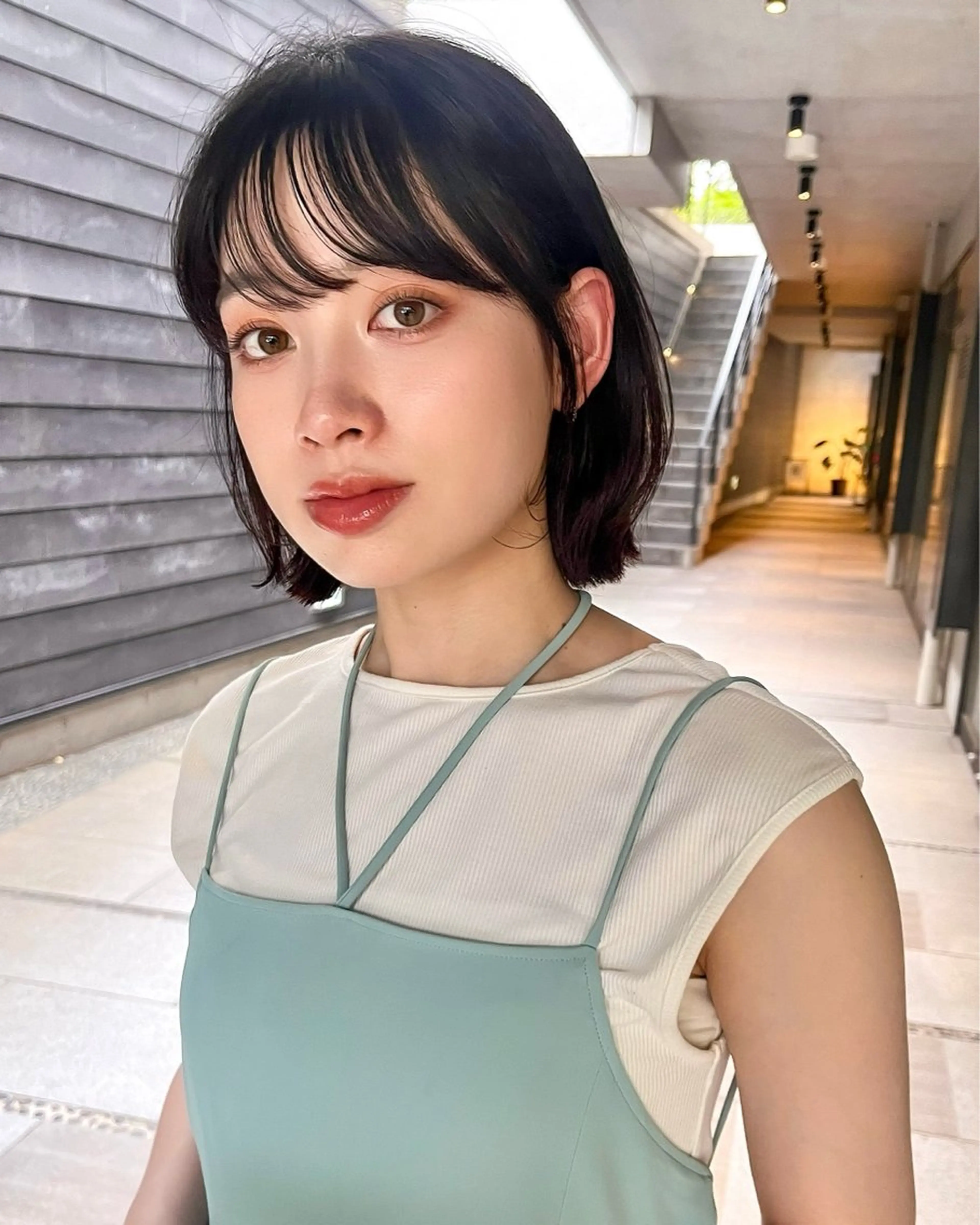 ショート カラー 🌱小顔ヘア/ボブ ミディアム/双葉🌱のヘアスタイル