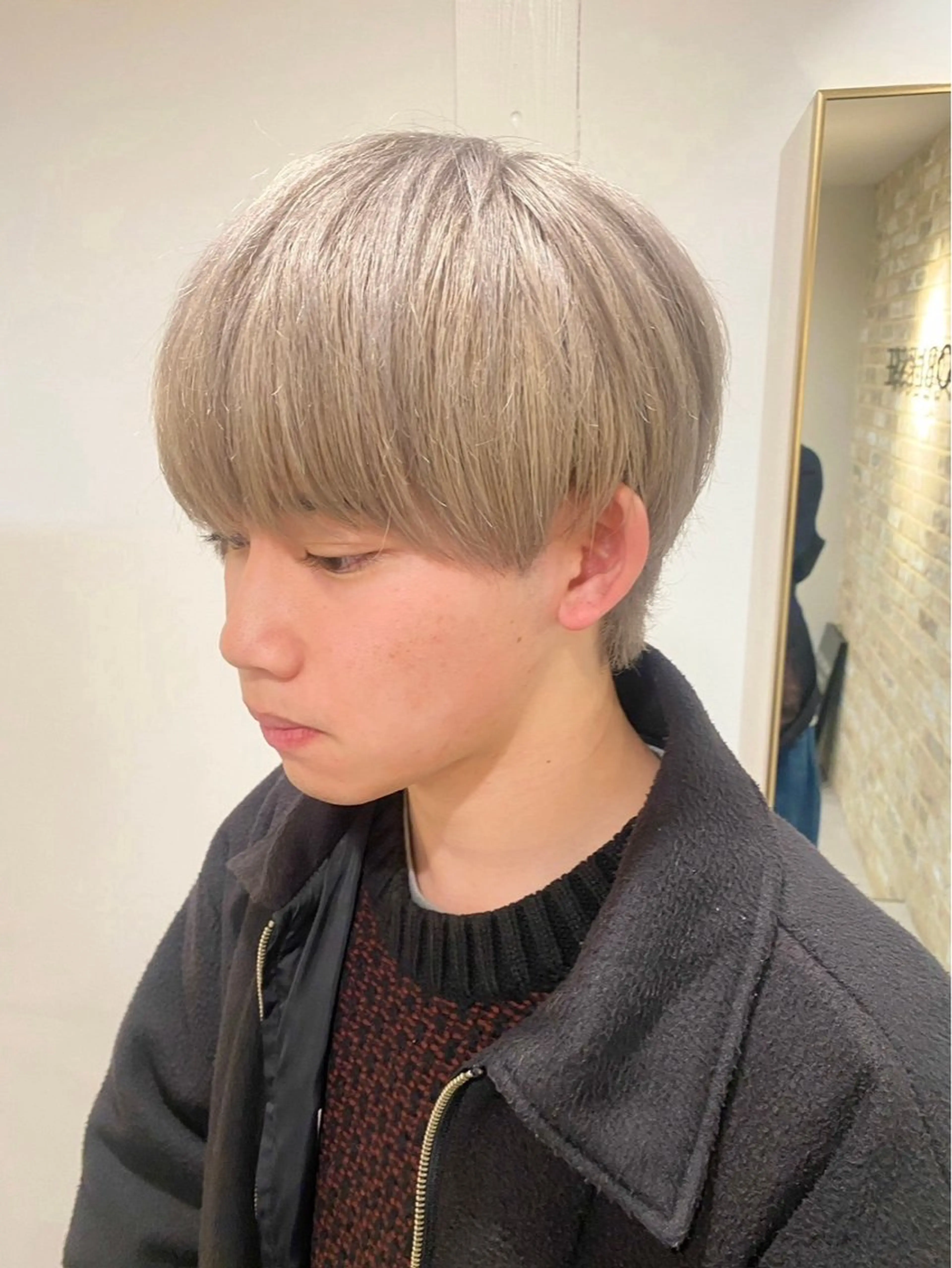 メンズ マッシュ 刈り上げ カット ヘアカラー トリートメント メンズ特化🔥再現度 高カット/パーマ/元のヘアスタイル
