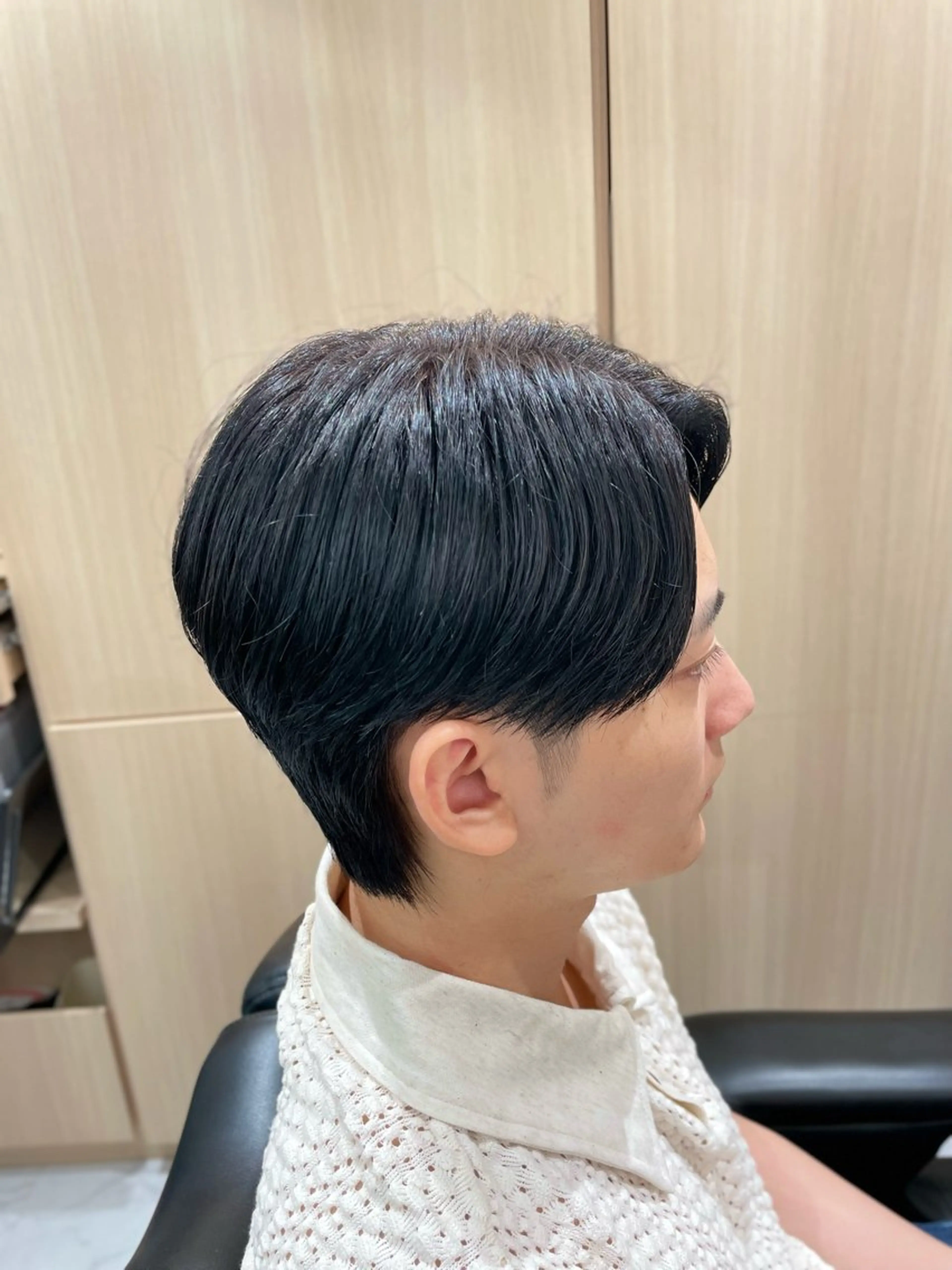 ミディアム メンズ センターパート カット 銀座メンズカット/ 銀座メンズパーマ/のヘアスタイル