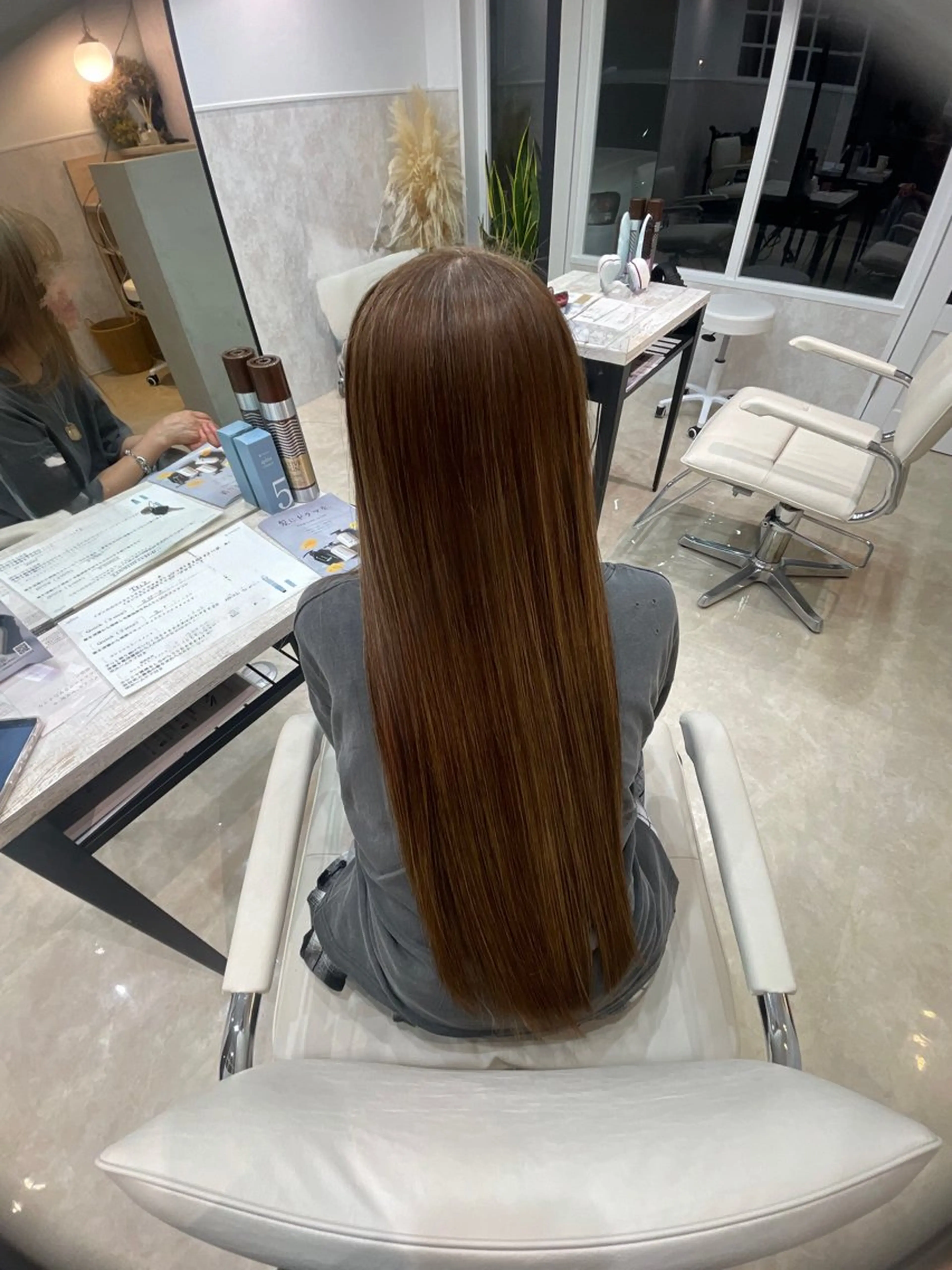 ロング 永野 みゅうのヘアスタイル