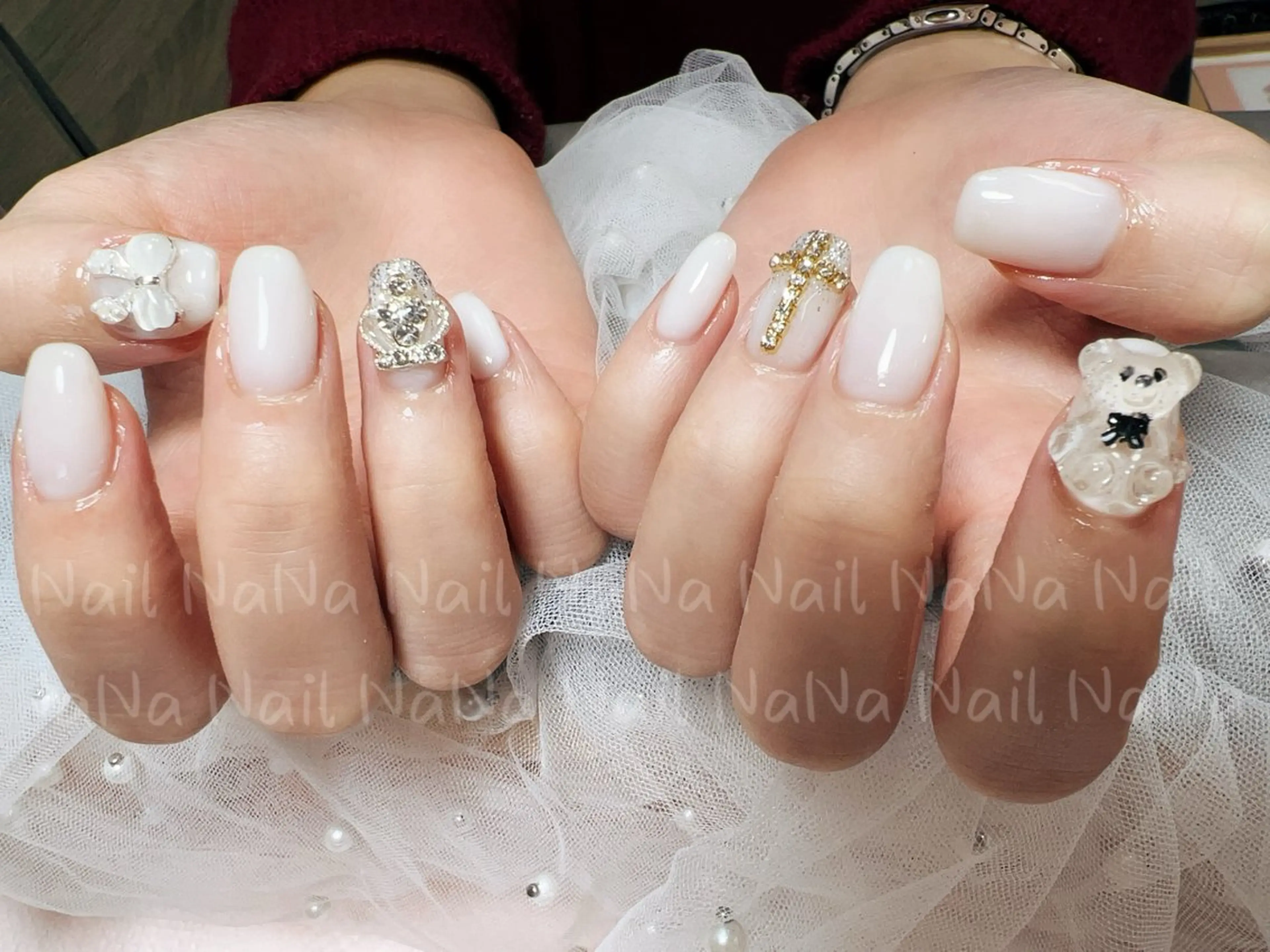 ネイル リボン ハンドネイル Nail NaNaのネイルデザイン