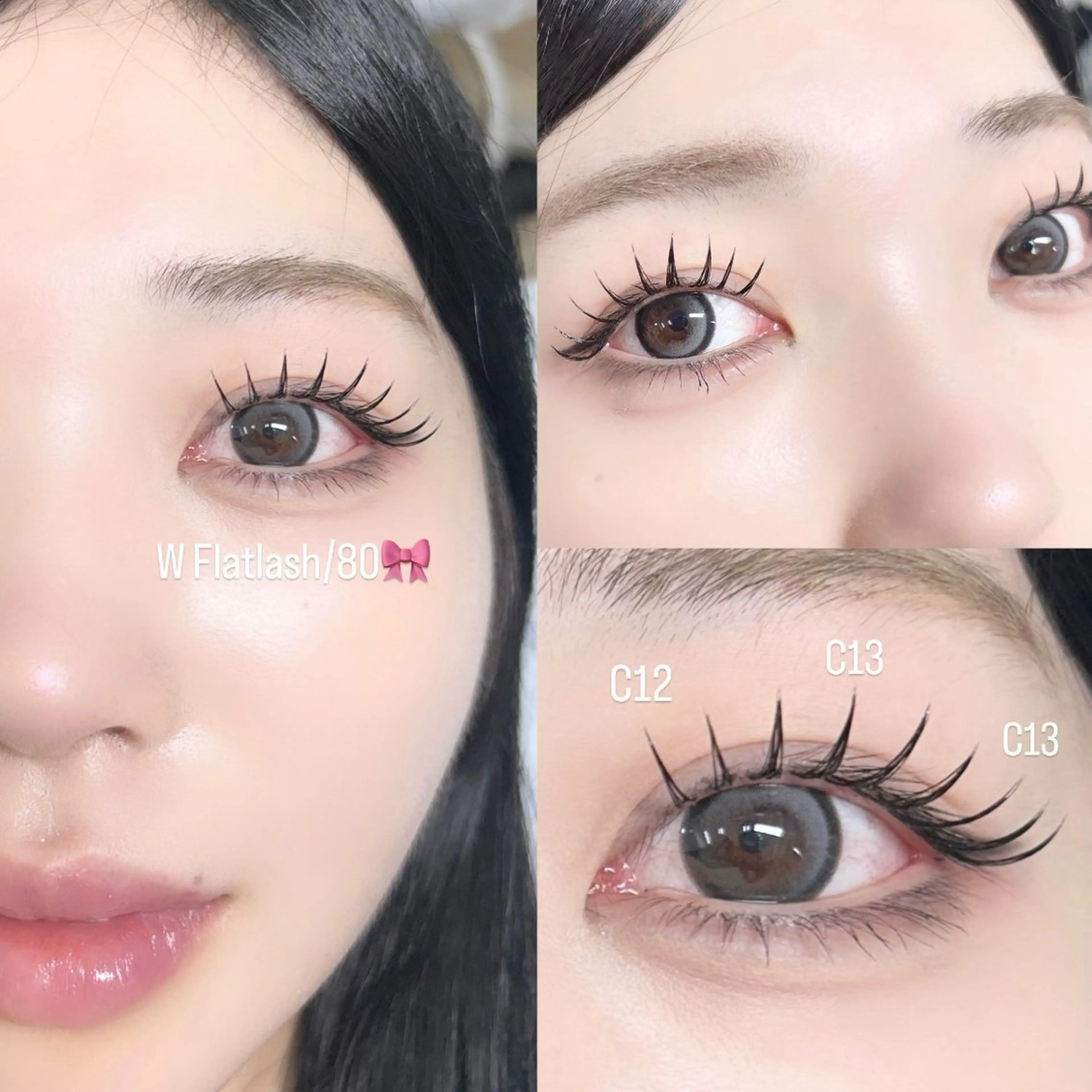 マツエク・マツパ フラットラッシュ YUKA 💫大阪福島のマツエク・マツパデザイン