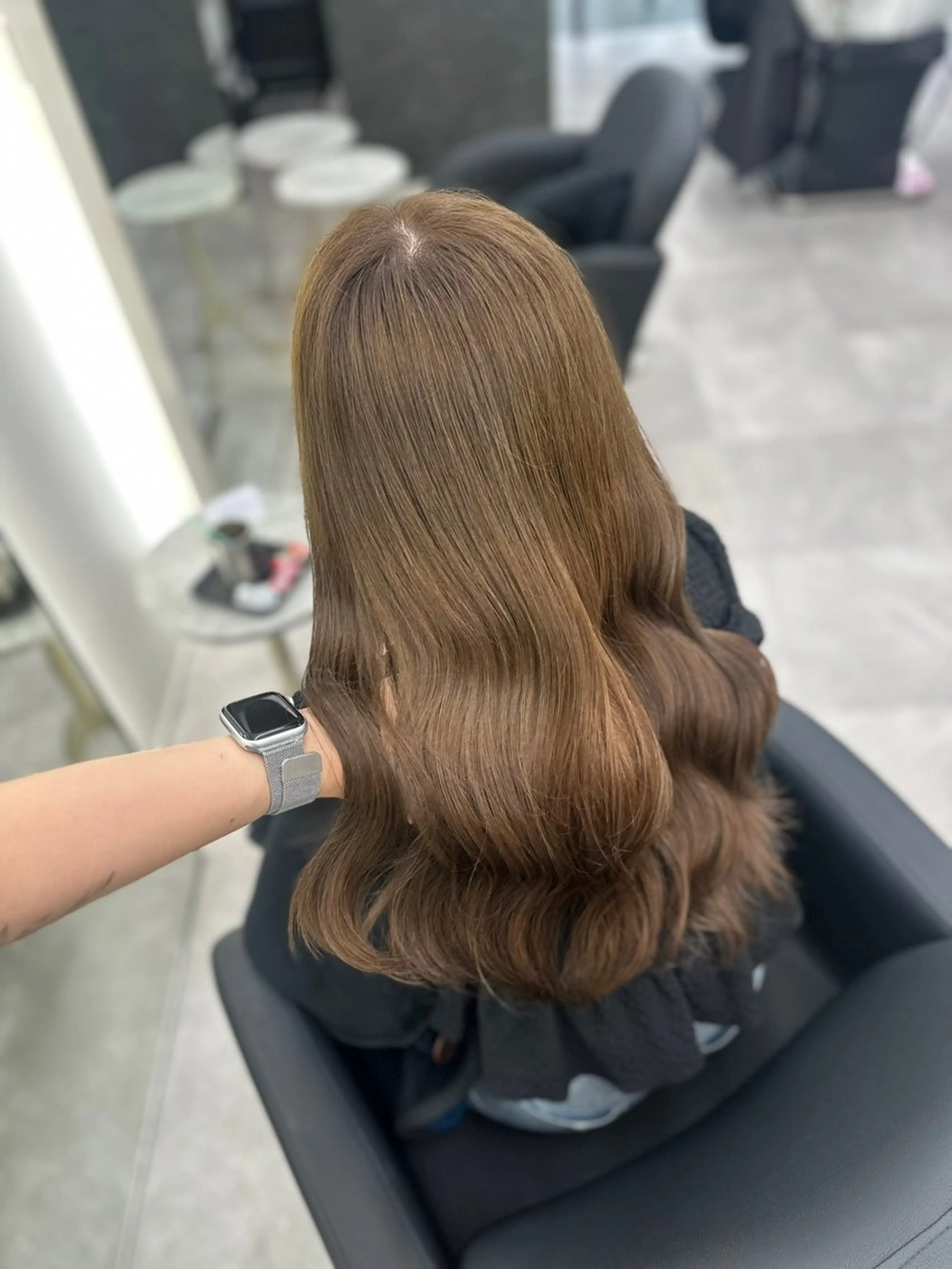 セミロング カット ヘアカラー 縮毛矯正 縮毛矯正/艶カラー /髪質改善/なんばのヘアスタイル