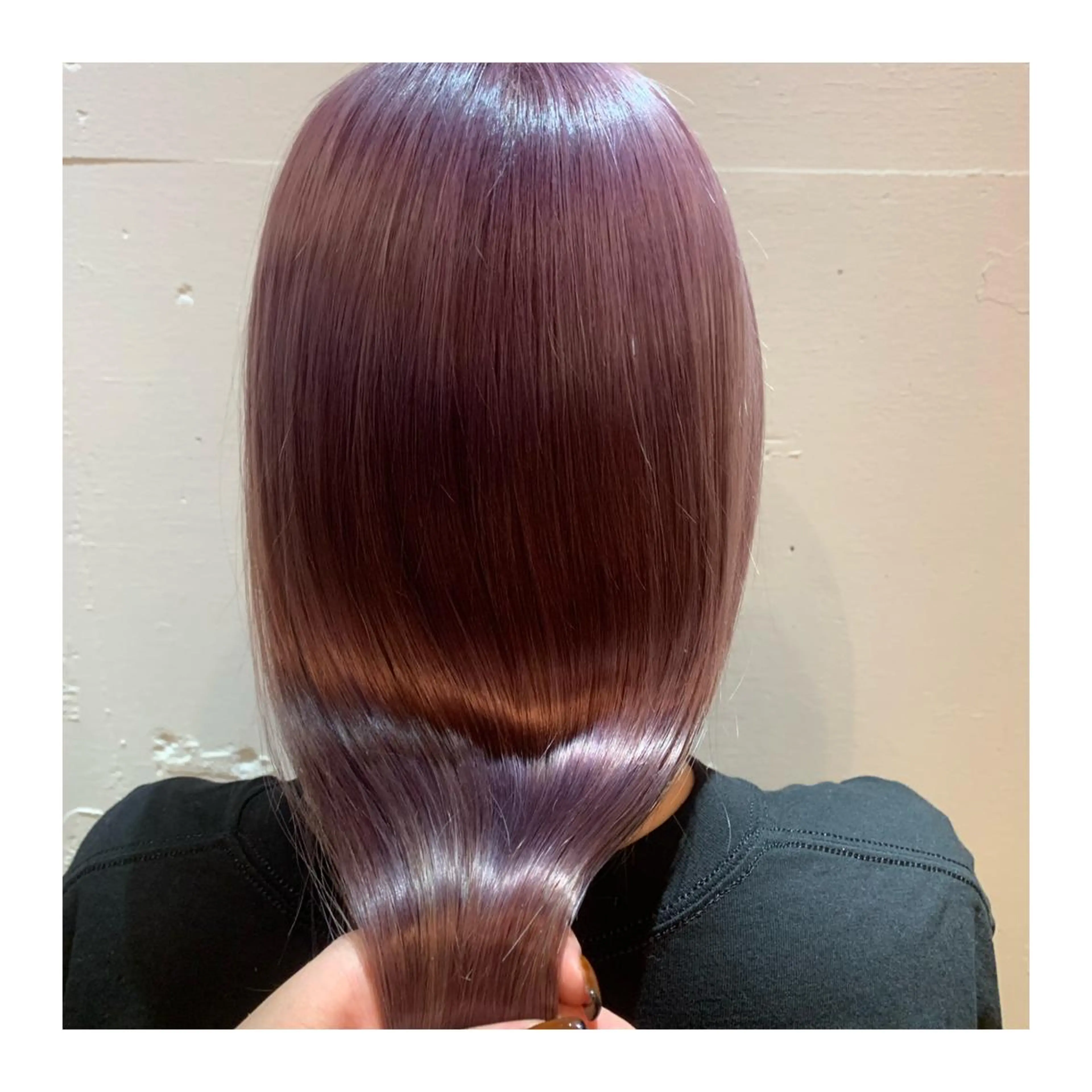 ロング ヘアカラー トリートメント あべ ゆうかのヘアスタイル