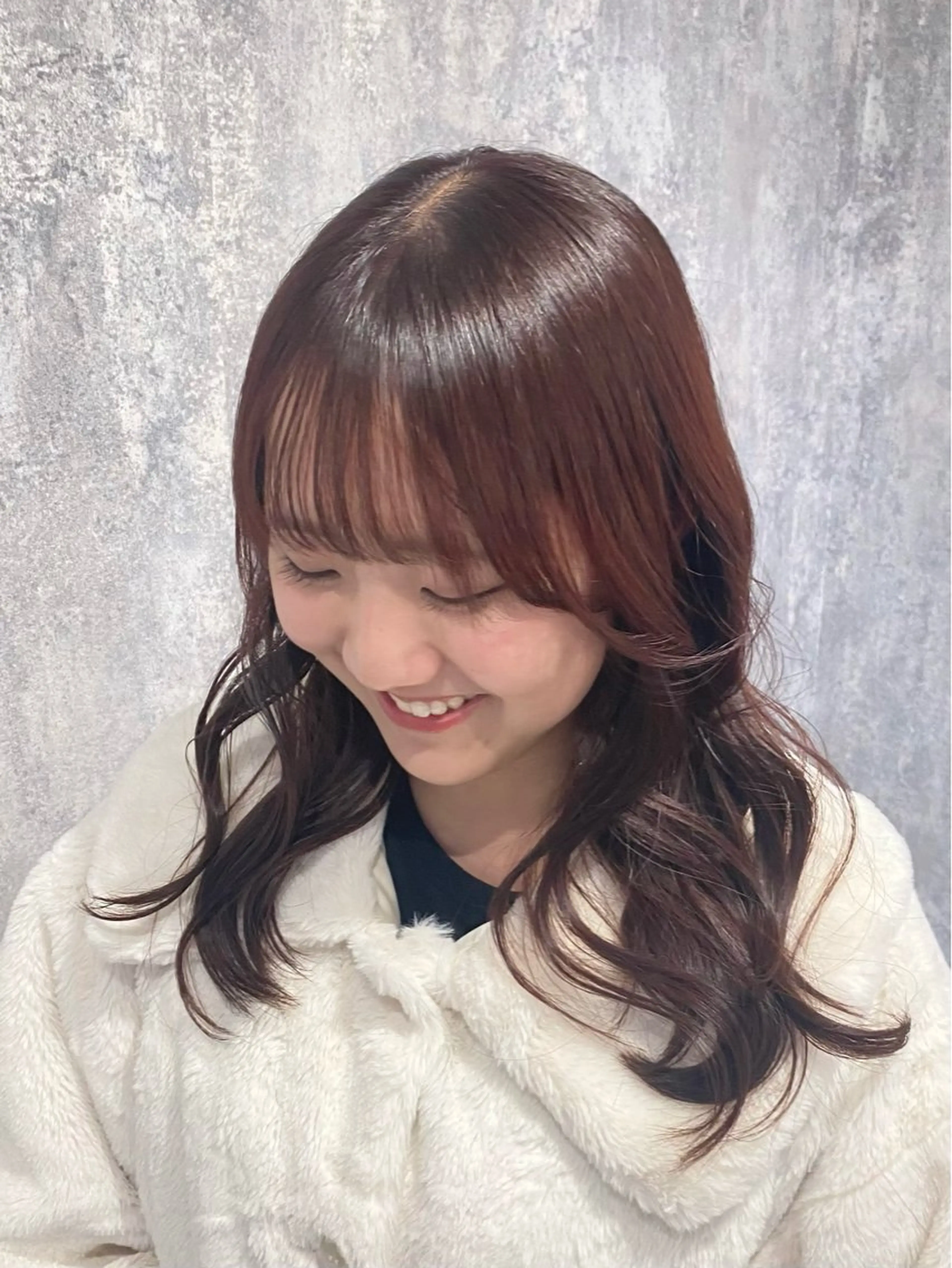 ロング カラー 透明感カラー カット ヘアカラー トリートメント shiori/透明感 /顔周り/髪質改善のヘアスタイル