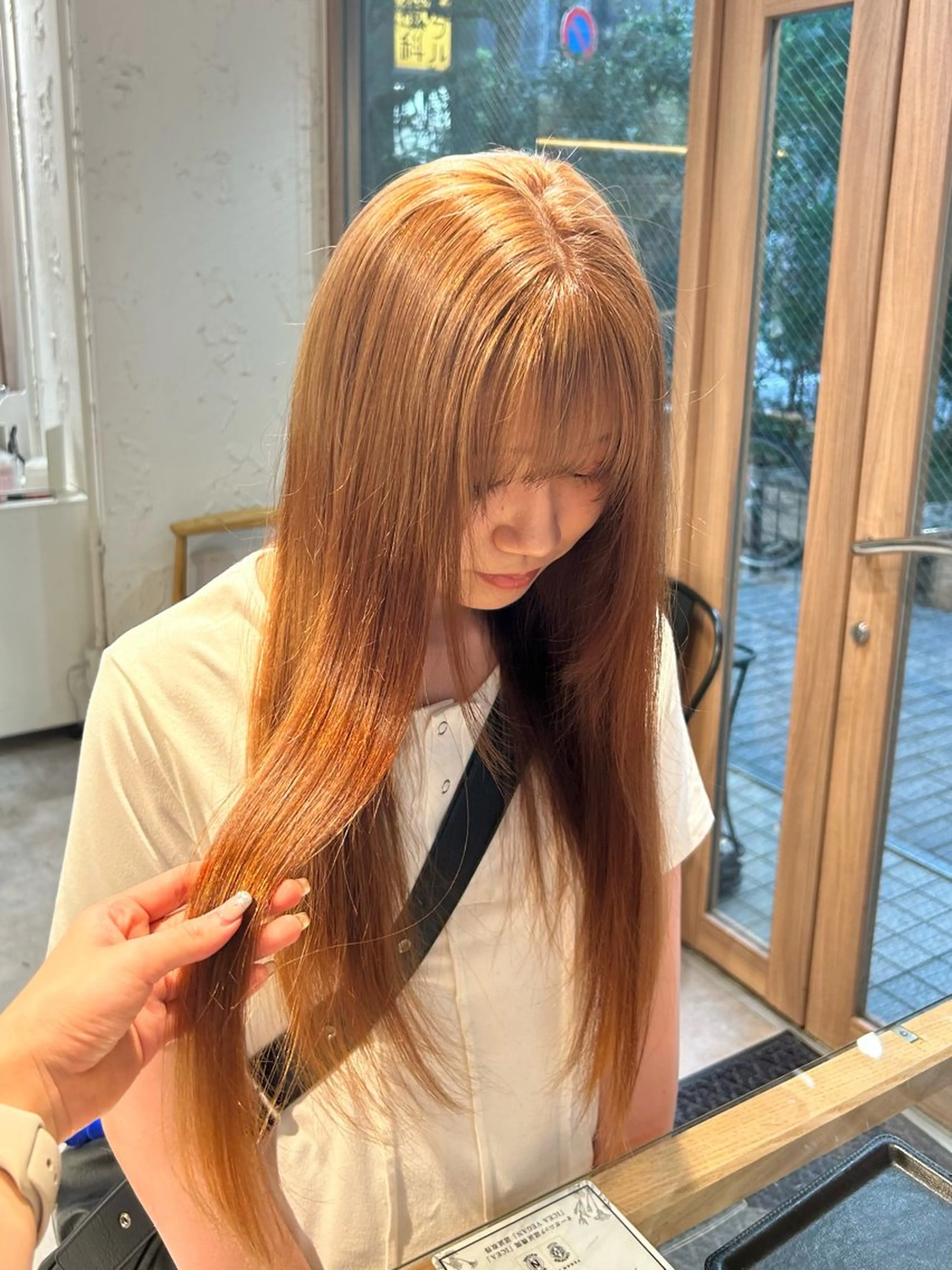 ロング カラー ベージュカラー ヘアカラー レイヤー/nail COCOROのヘアスタイル