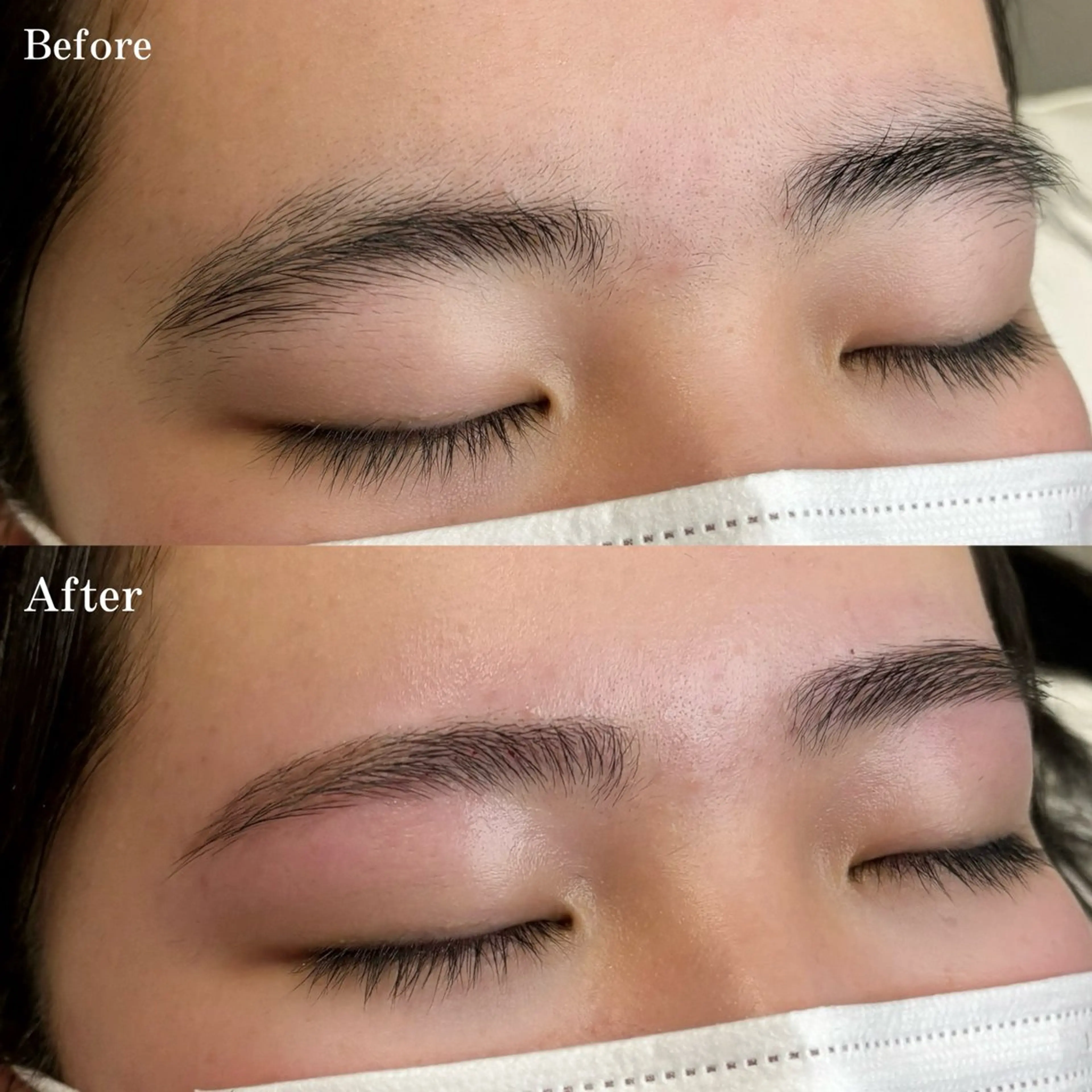 眉ワックス脱毛の写真