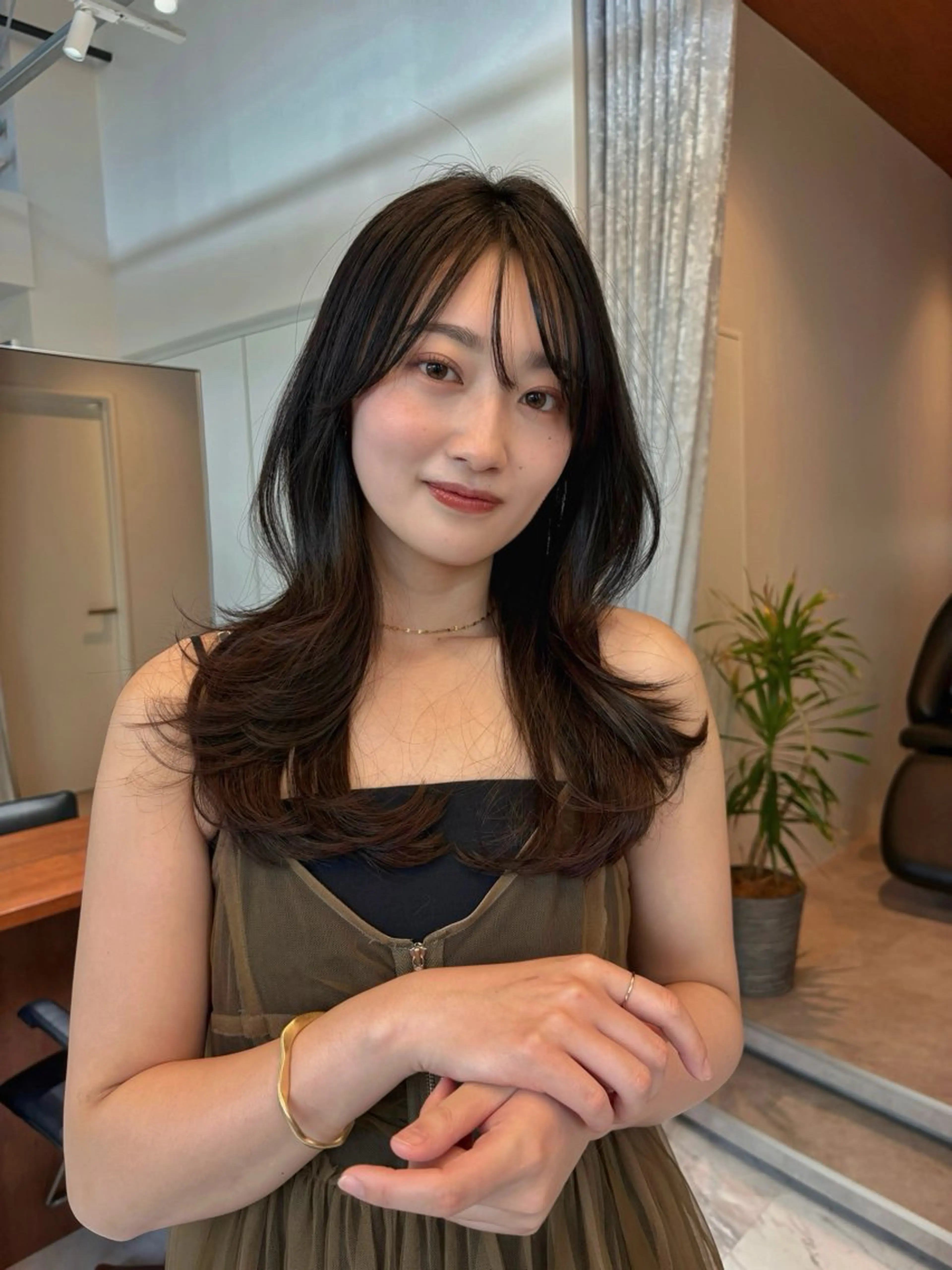 ロング 村山 結香菜のヘアスタイル