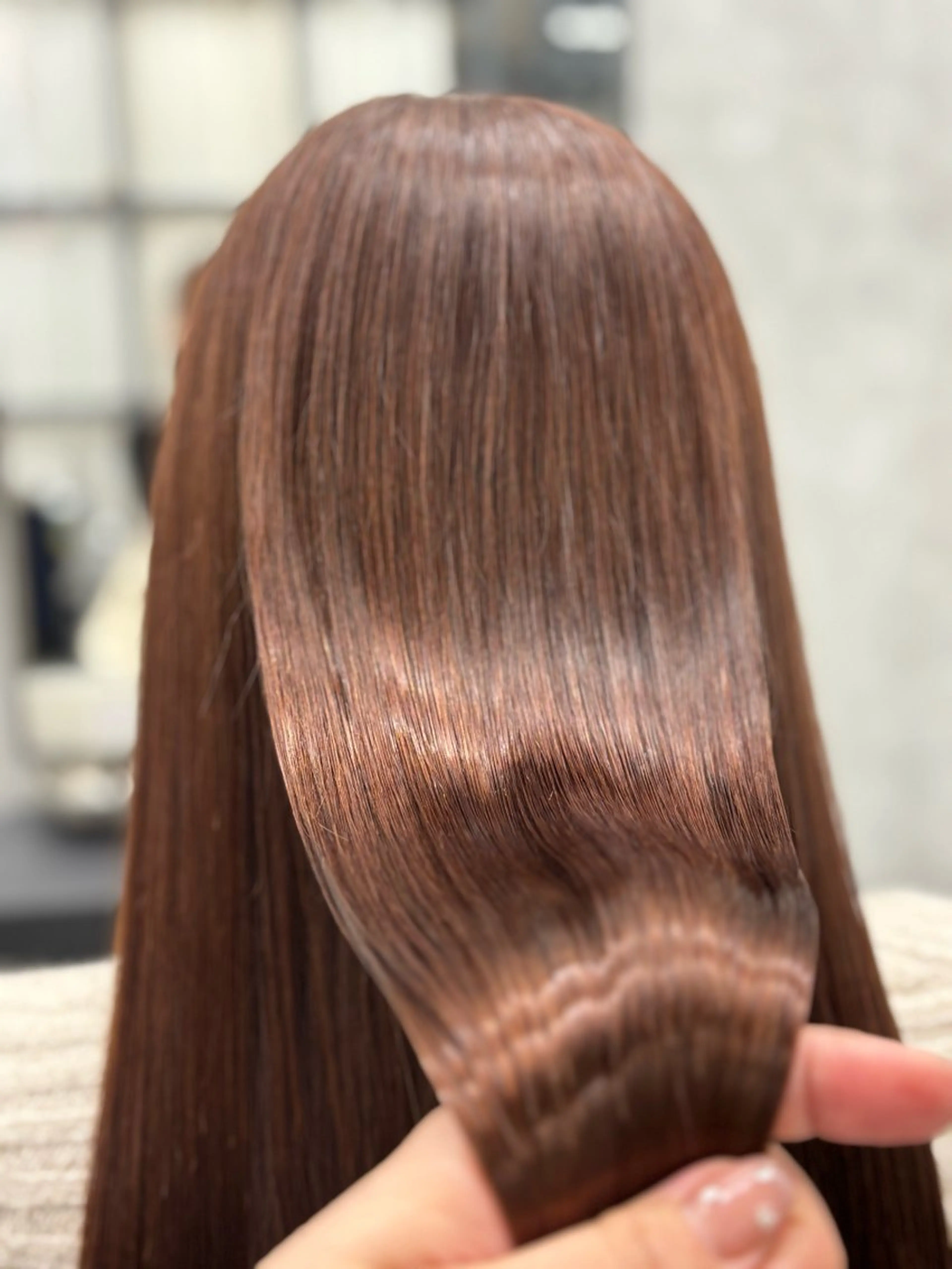 ロング カラー 髪質改善 縮毛矯正 トリートメント ヘアカラー 縮毛矯正 トリートメント すぐ巻ける縮毛矯正 🍀勝倉　麗のヘアスタイル