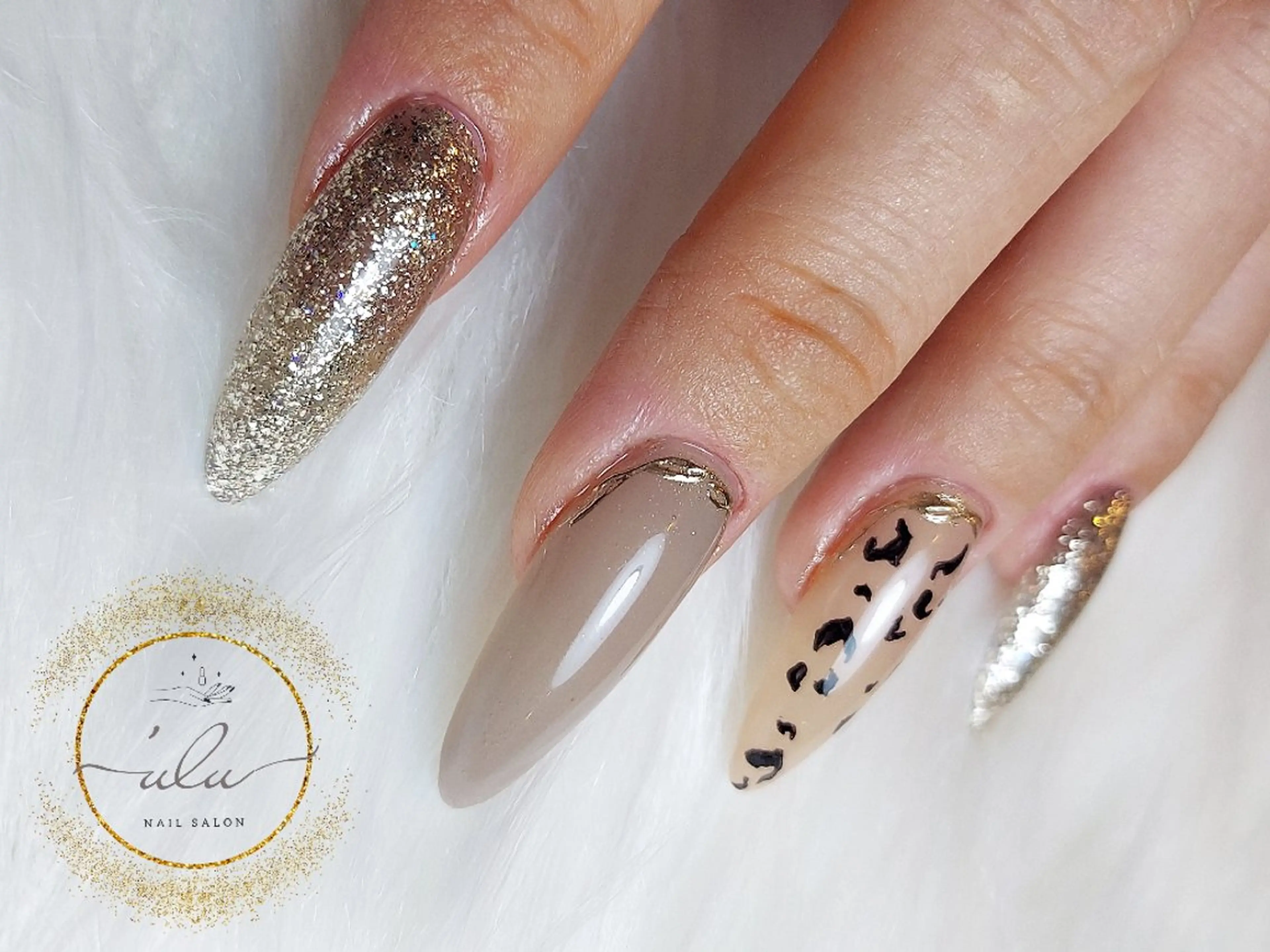 ネイル アニマル柄 ハンドネイル Nailsalon 'uluのネイルデザイン